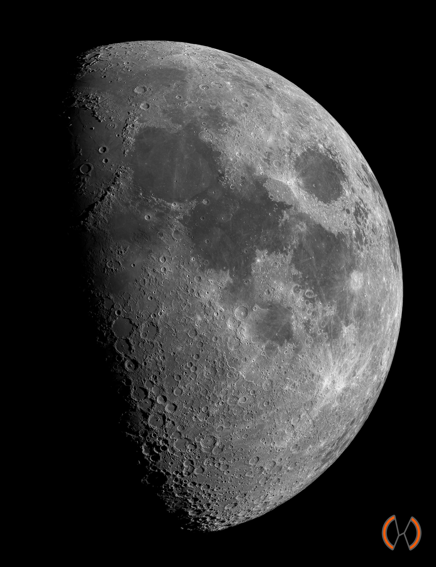 2025 - De Maan in het eerste kwartier