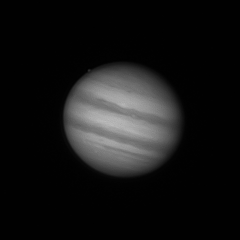 2023 - Time-lapse opkomst maan Europa op Jupiter