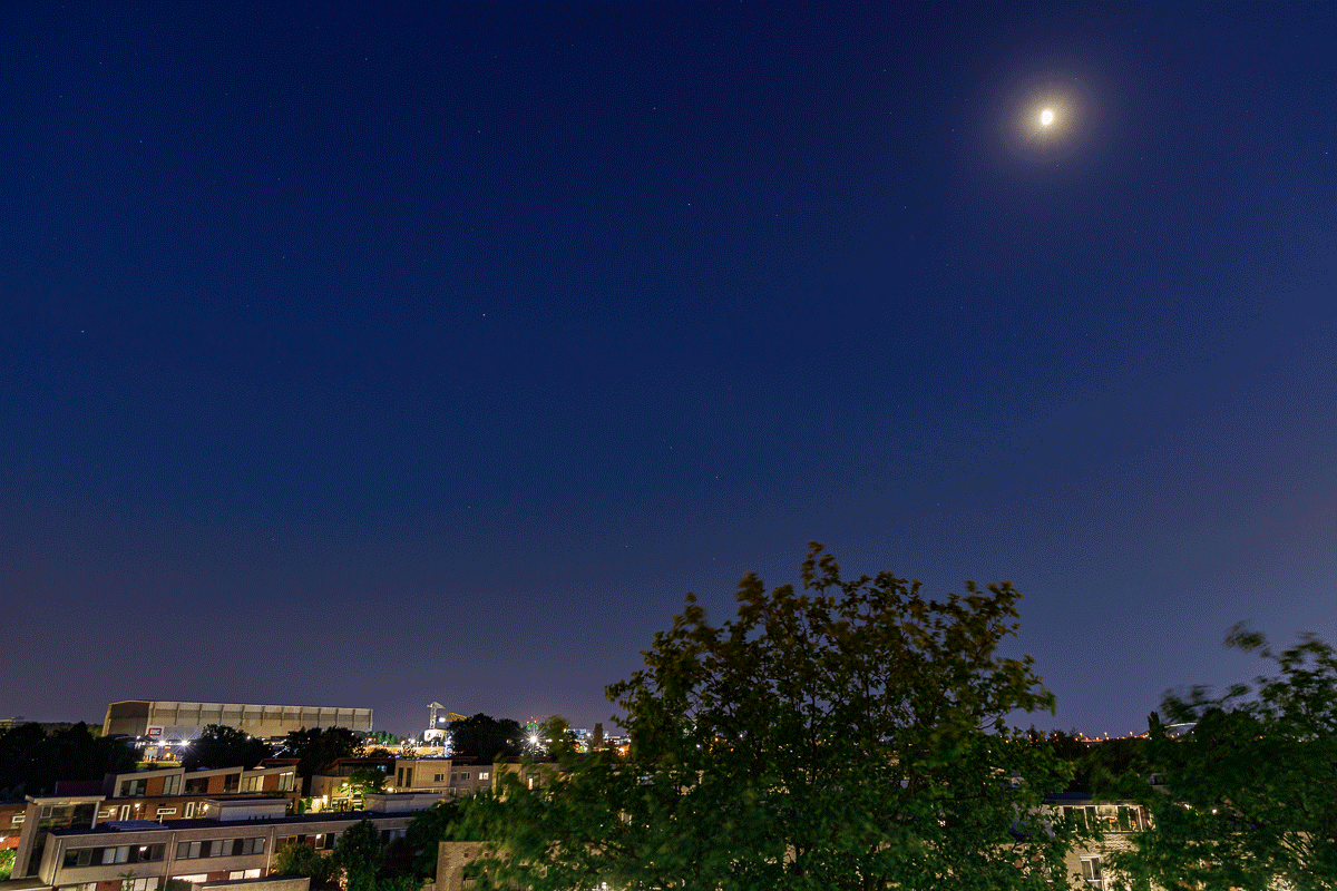 2020 - Time-lapse overgang van het ISS (International Space Station)