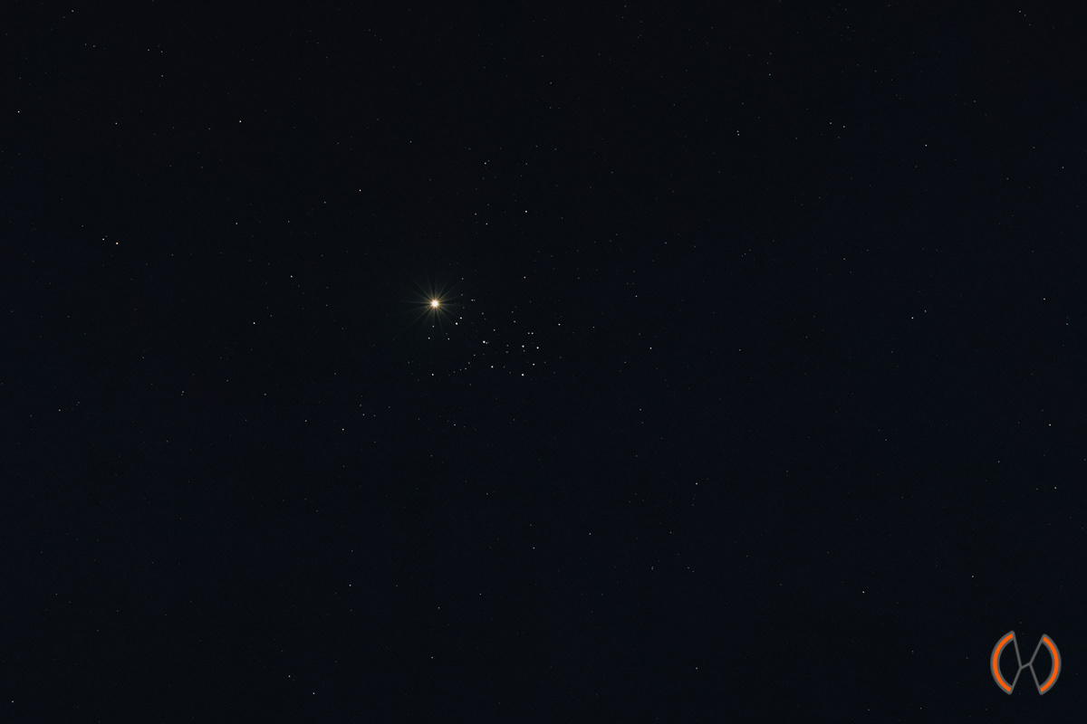 2020- Conjuctie Venus en Pleiaden M45