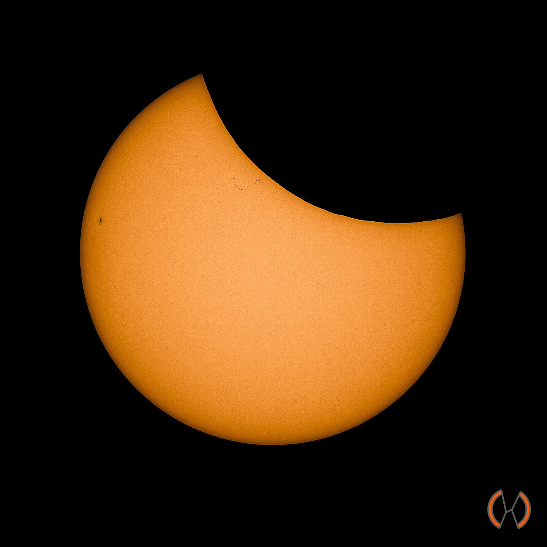 2025 - Gedeeltelijke zonsverduistering