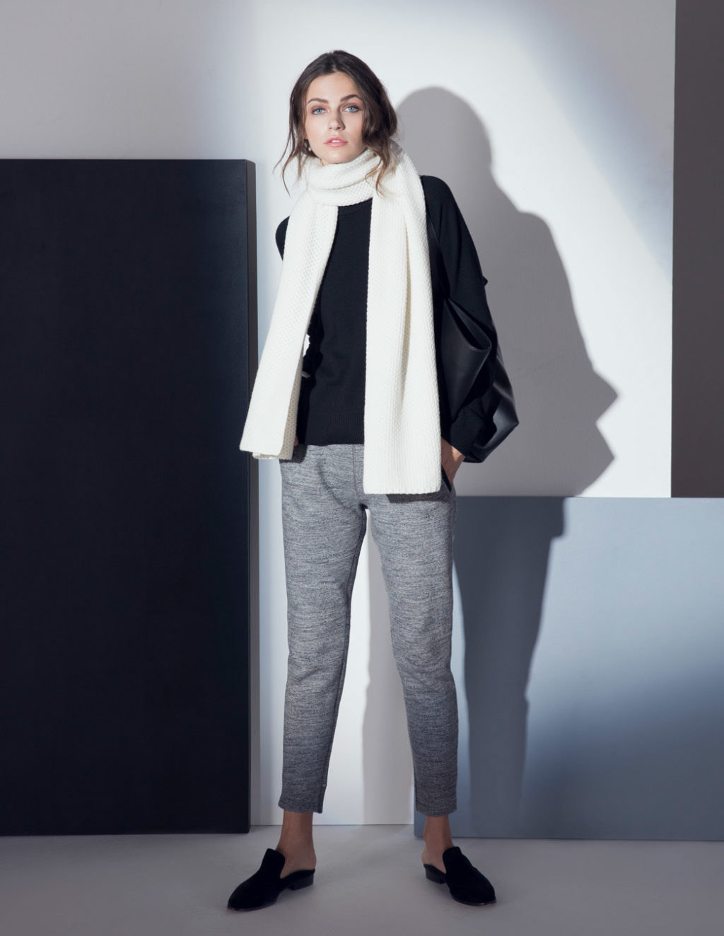 Racer Sweater // Luxe Scarf