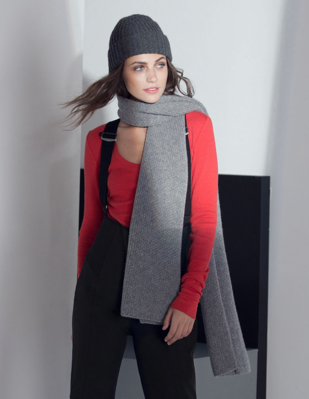 Waffle Scoop-neck Tee // Descent Bib