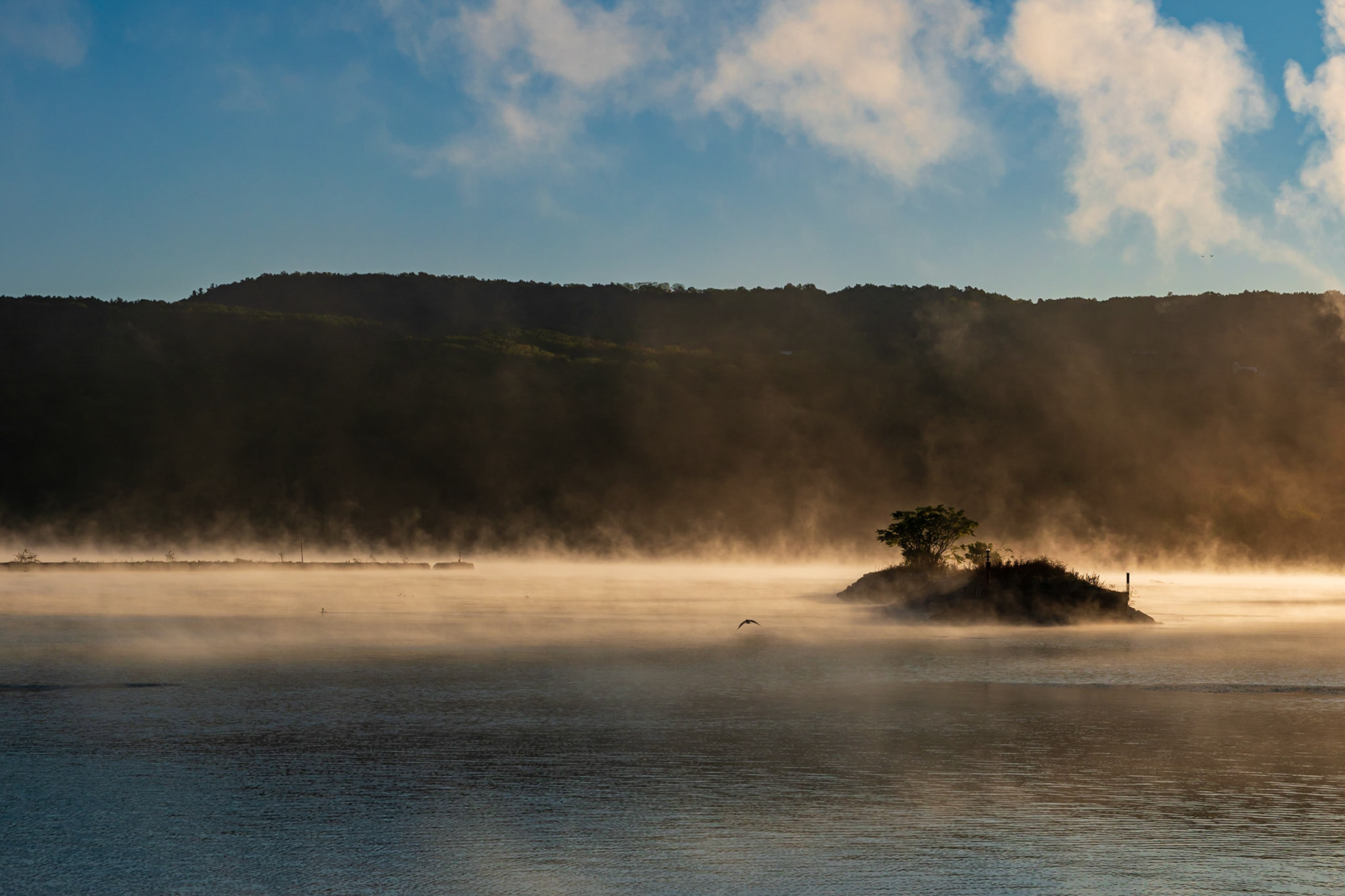 Cold Fall Morning on Seneca Lake