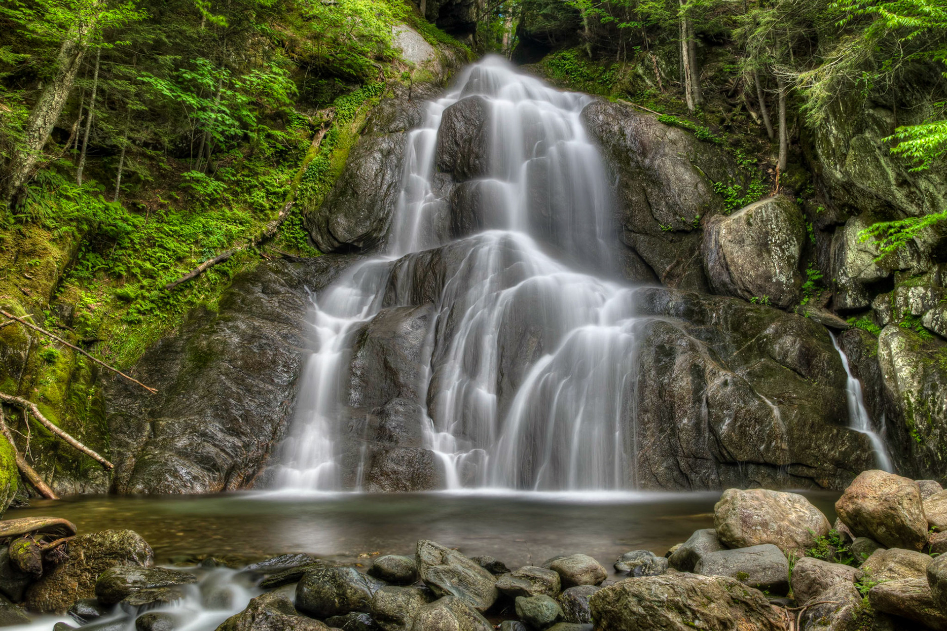Moss Glen Falls - Granville (HDR, Long Exposure)