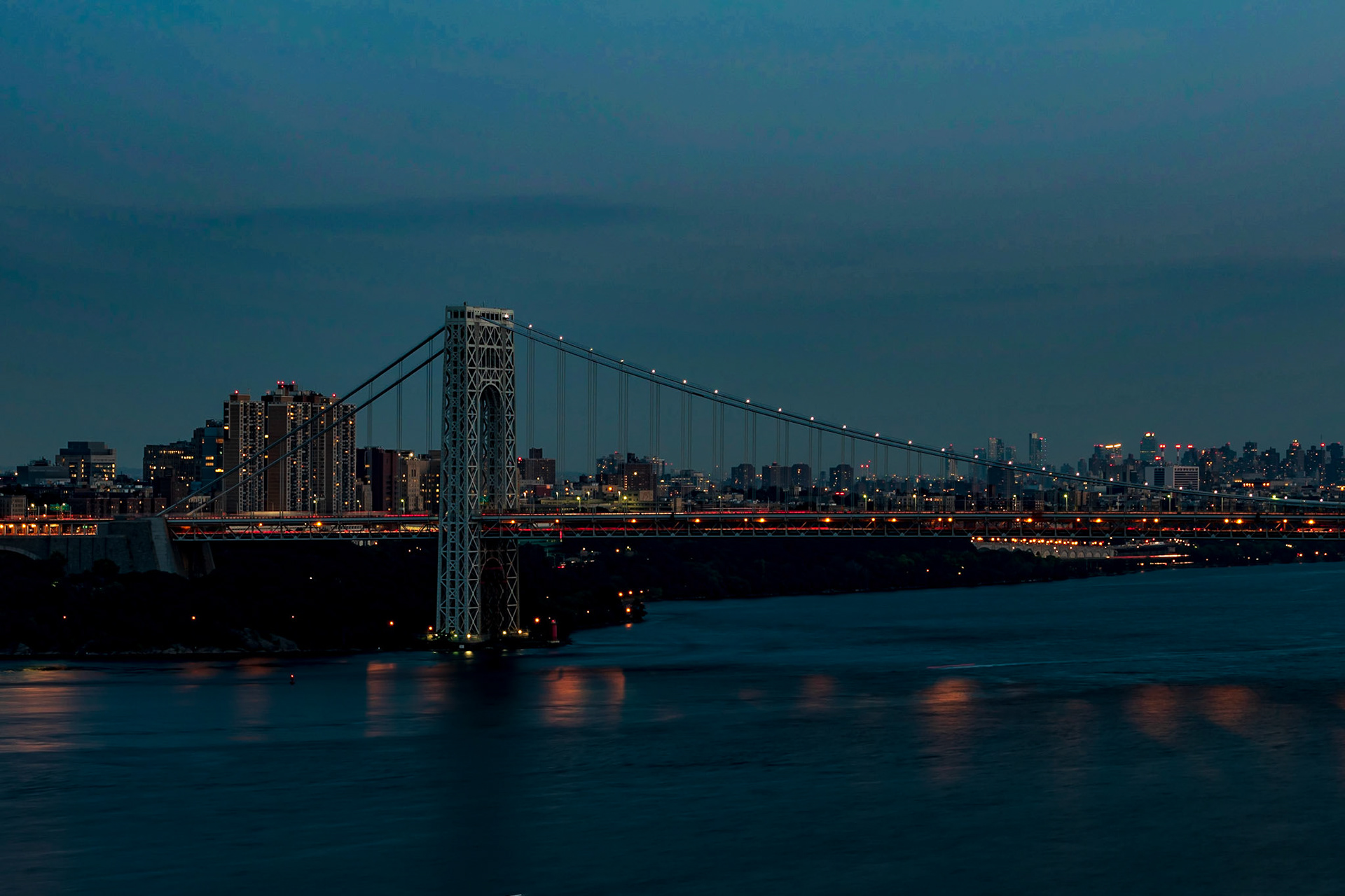 George Washington Bridge at Dusk