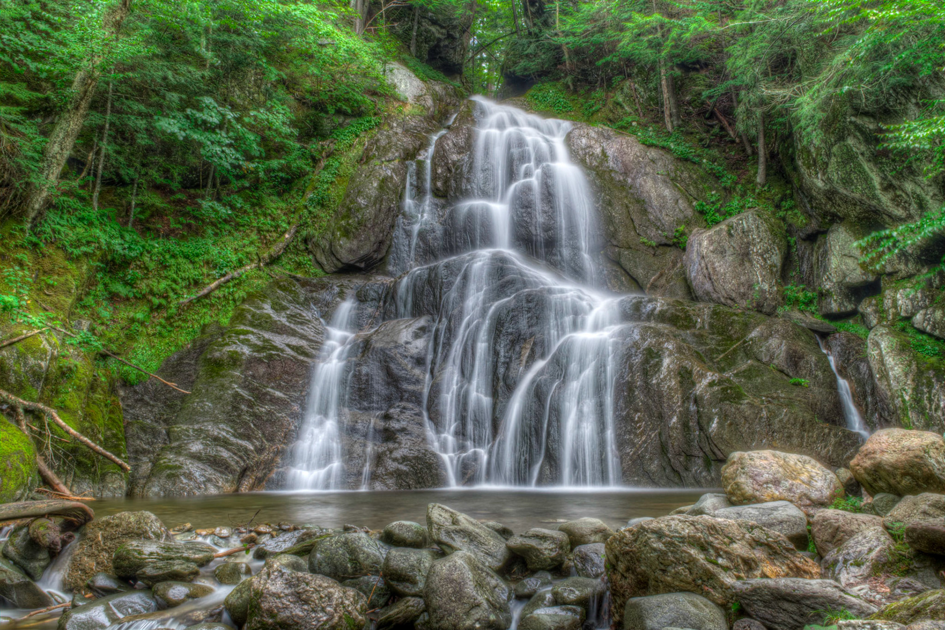 Moss Glen Falls - Granville (HDR, Long Exposure)