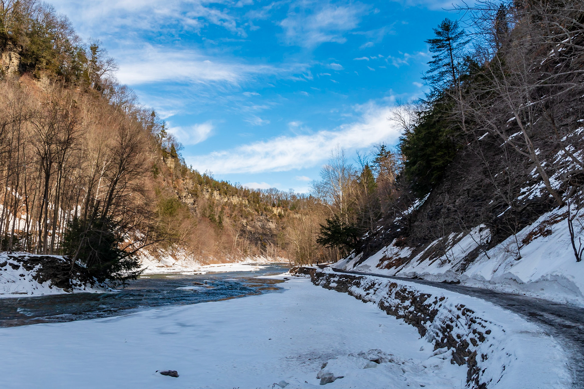 Taughannock Falls State Park in the Winter