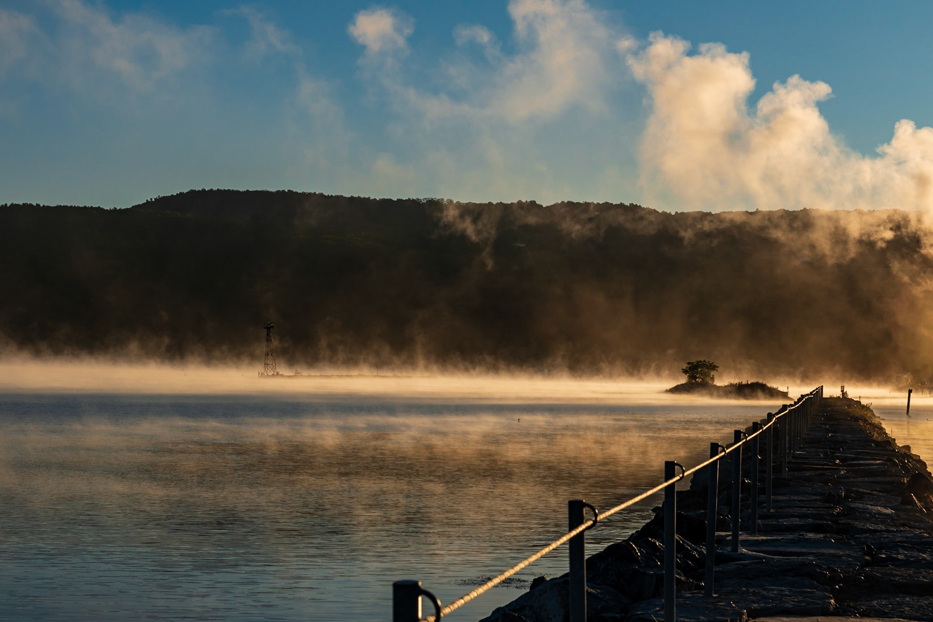 Cold Fall Morning on Seneca Lake
