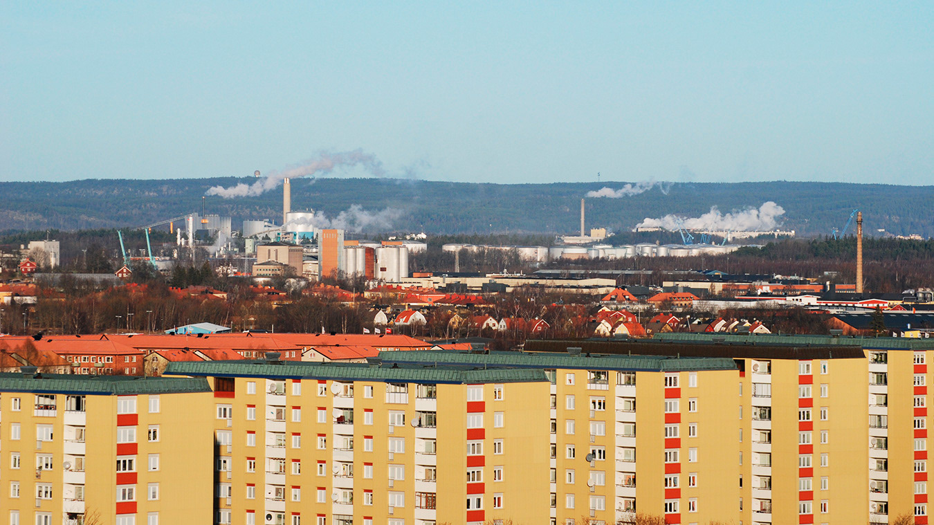 Hageby / Händelö från Vrinnevibacken 2008