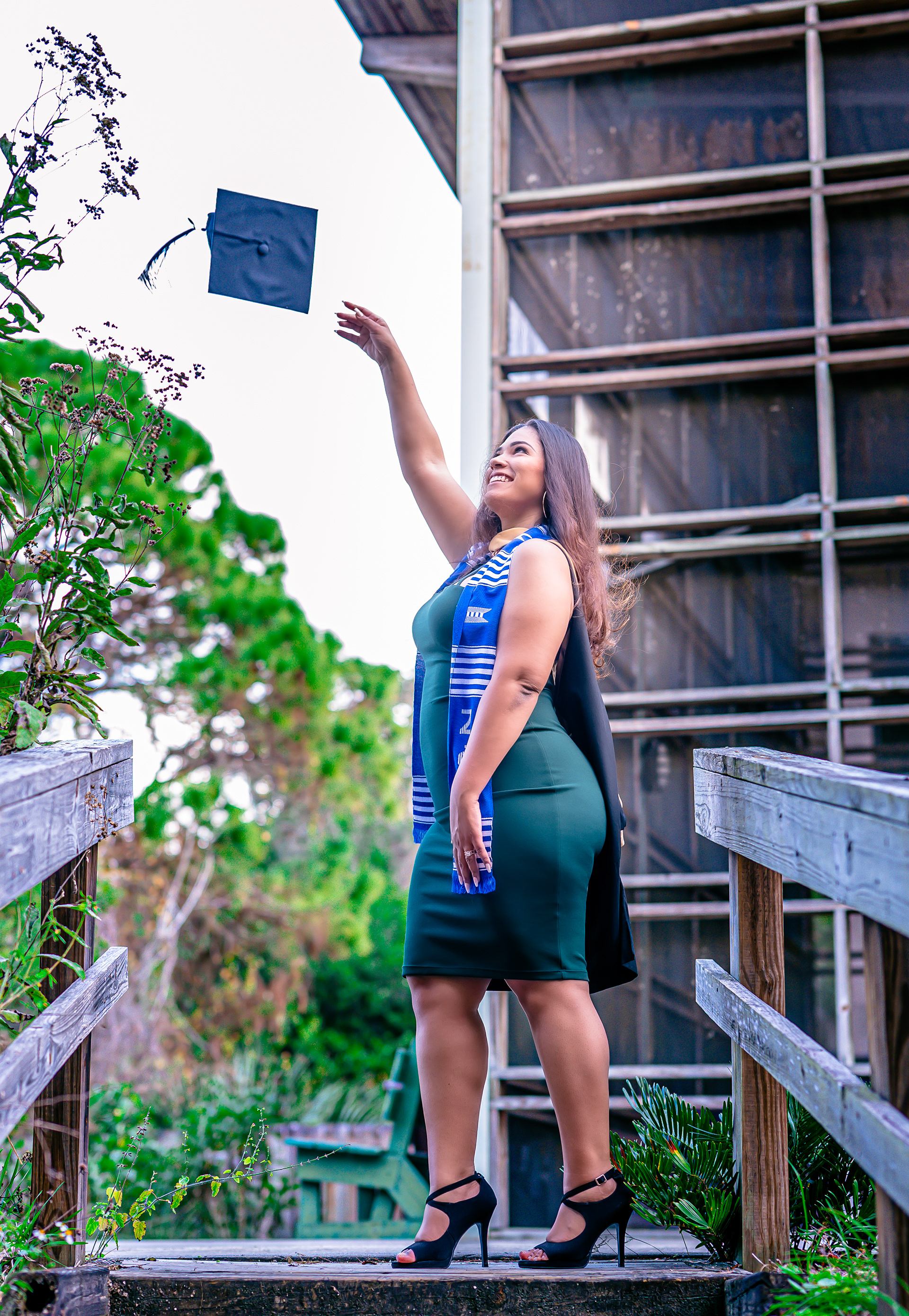 Proud graduate, ready to make history.