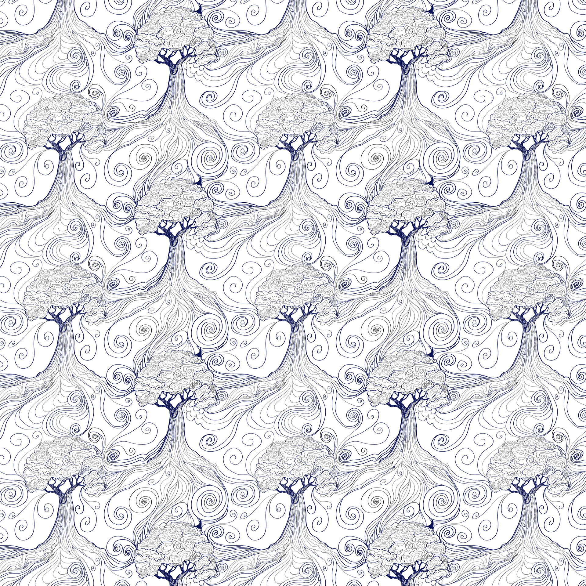 Tree blue