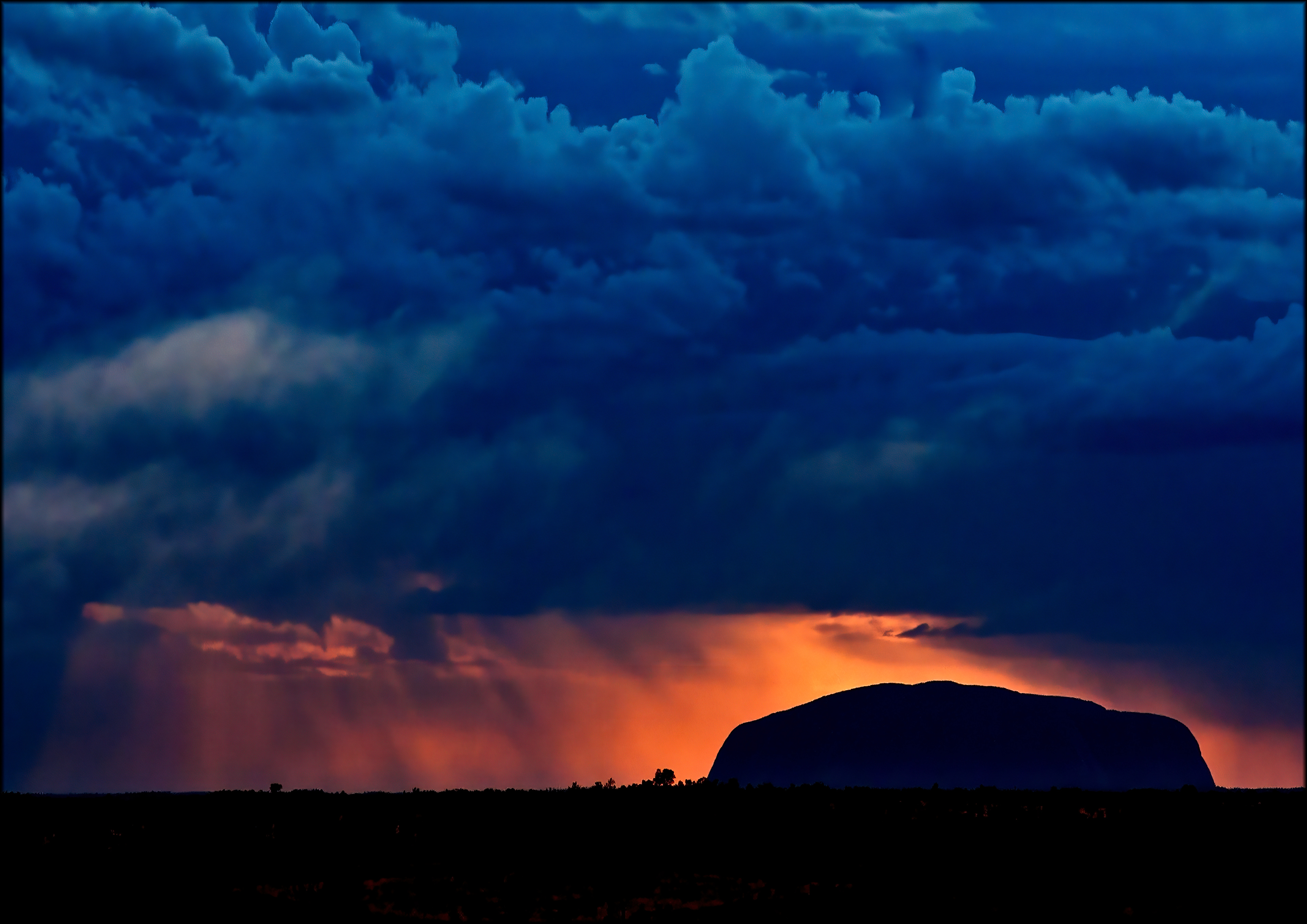 Morning Storm Over Uluru