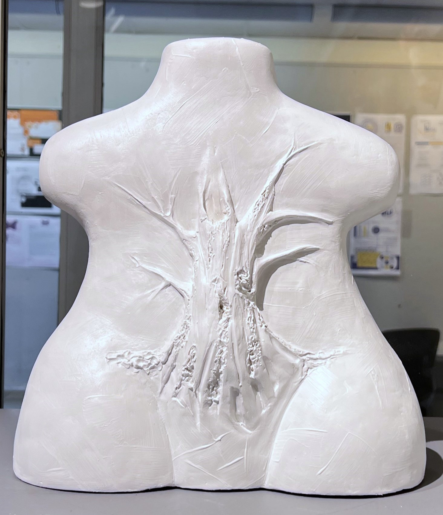 Colonized Feast – Aftermath, 2022 Clay 12 x 11 ½ x 5 ½ inches