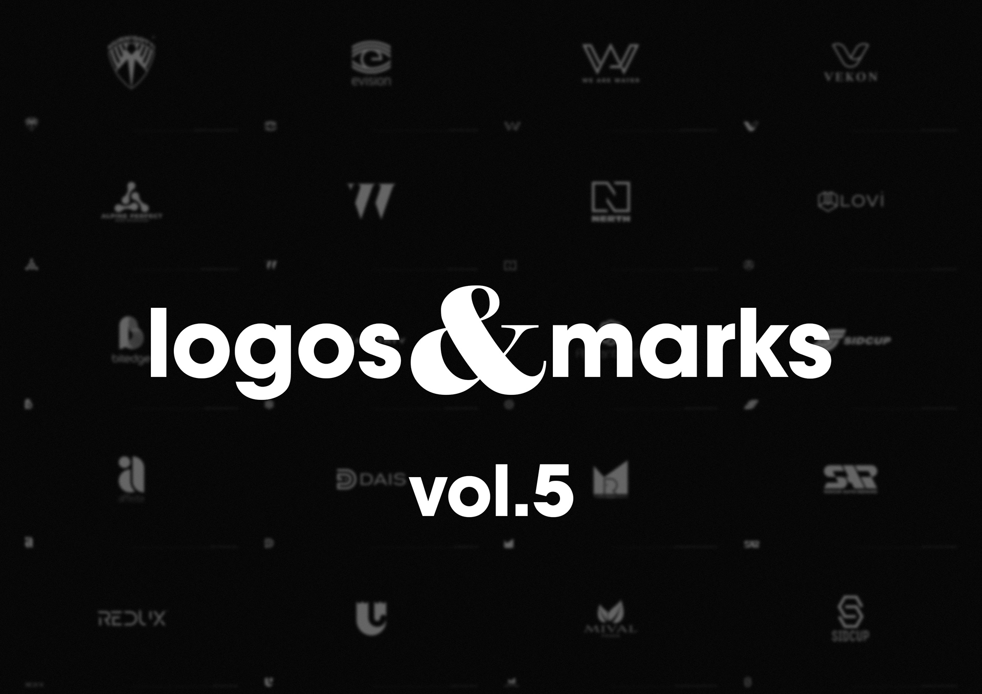 Logos and marks collection featuring selected logo designs and brand symbols by Dima Rykov