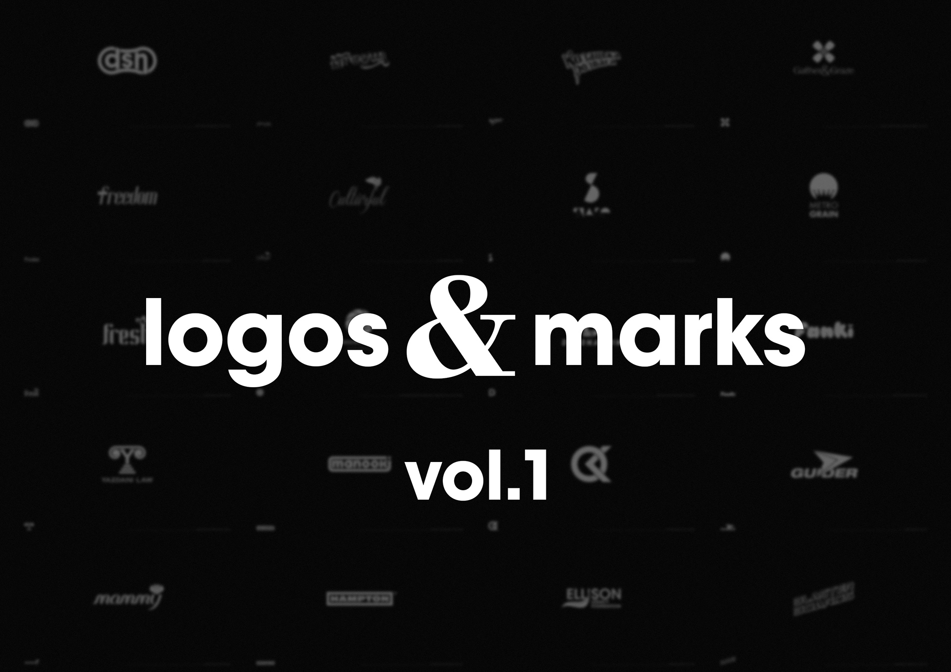 Logos and marks collection featuring selected logo designs and brand symbols by Dima Rykov