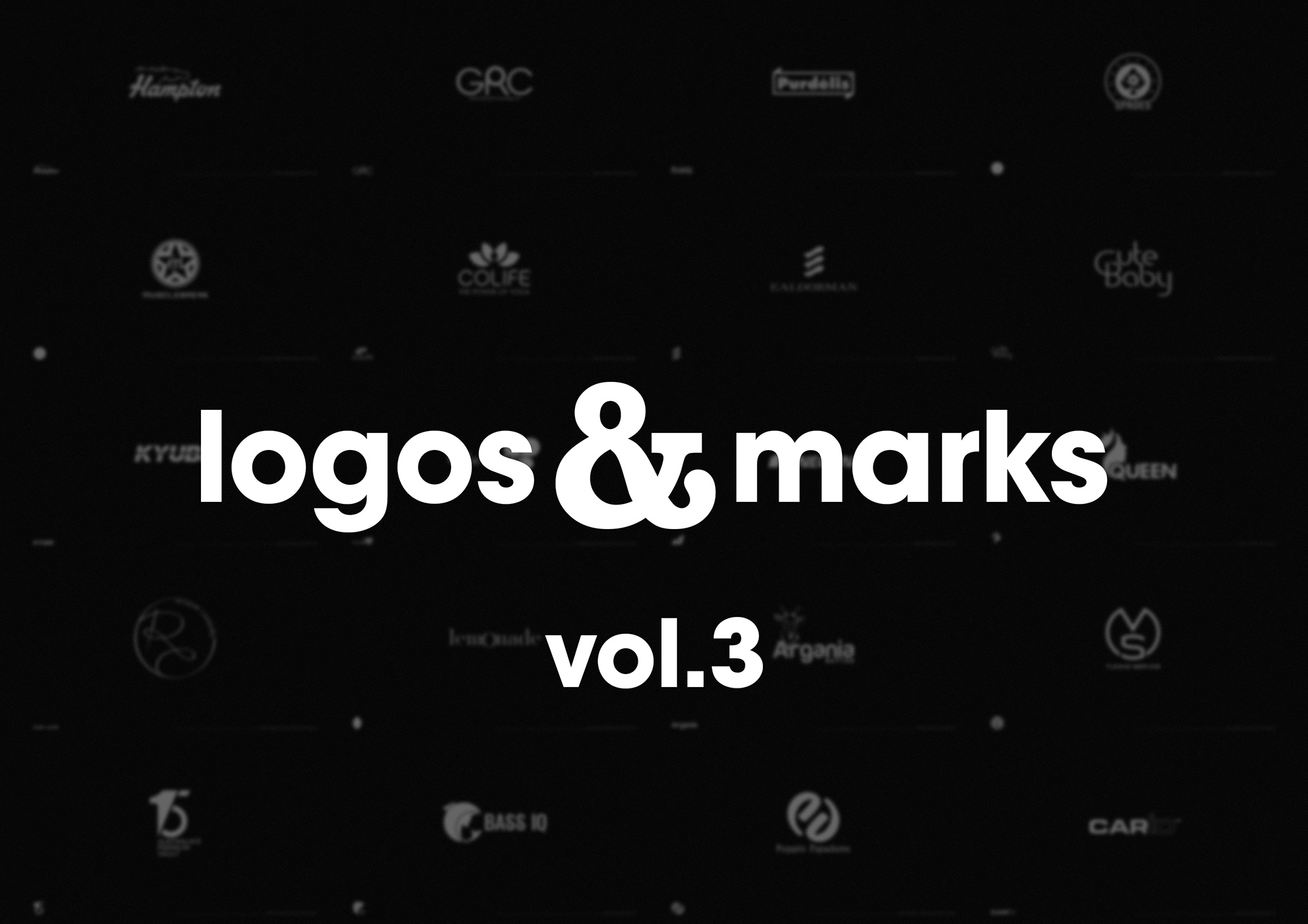 Logos and marks collection featuring selected logo designs and brand symbols by Dima Rykov