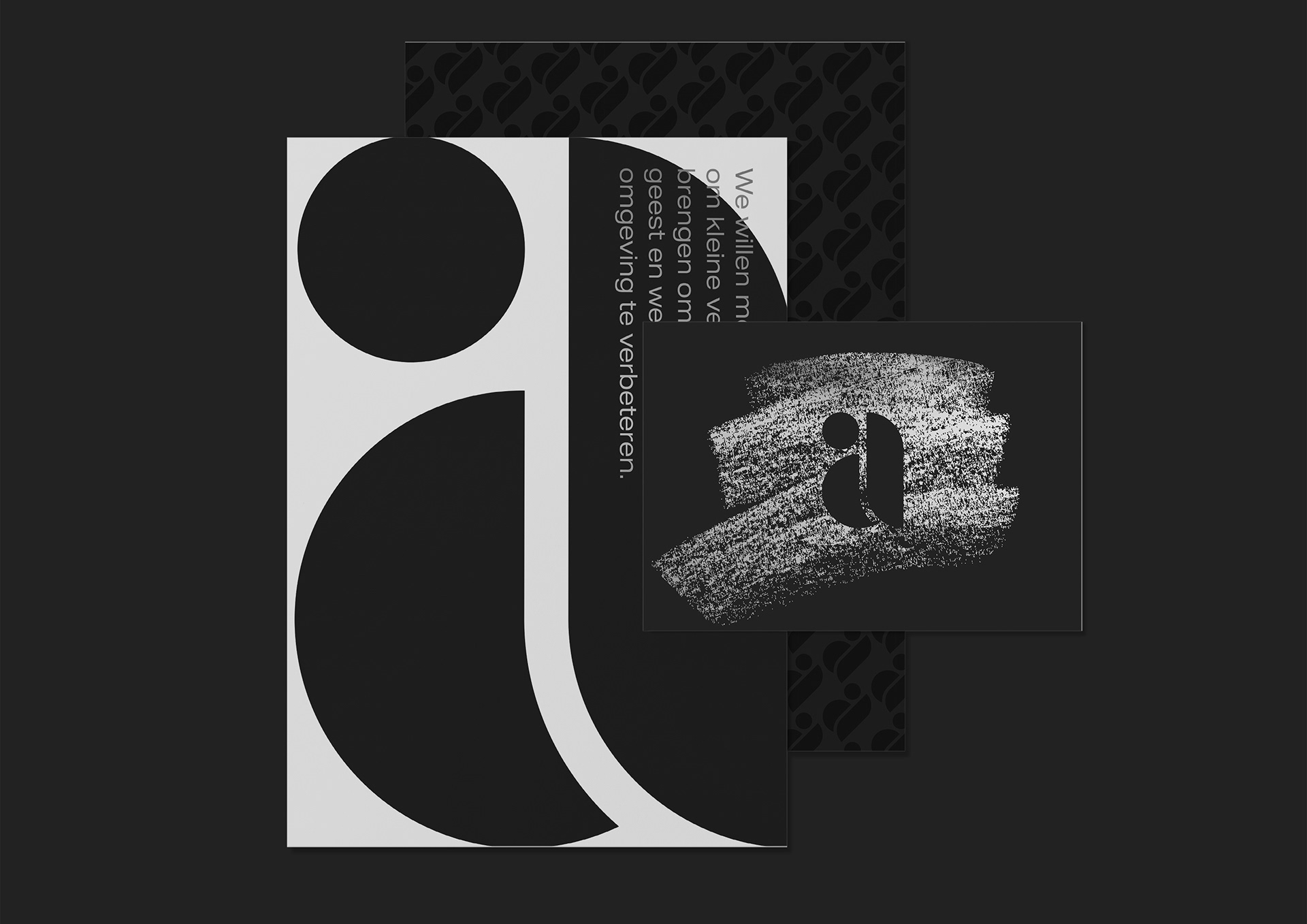 Affeite cosmetics brand identity applied to a black shopping bag and branded card by Dima Rykov