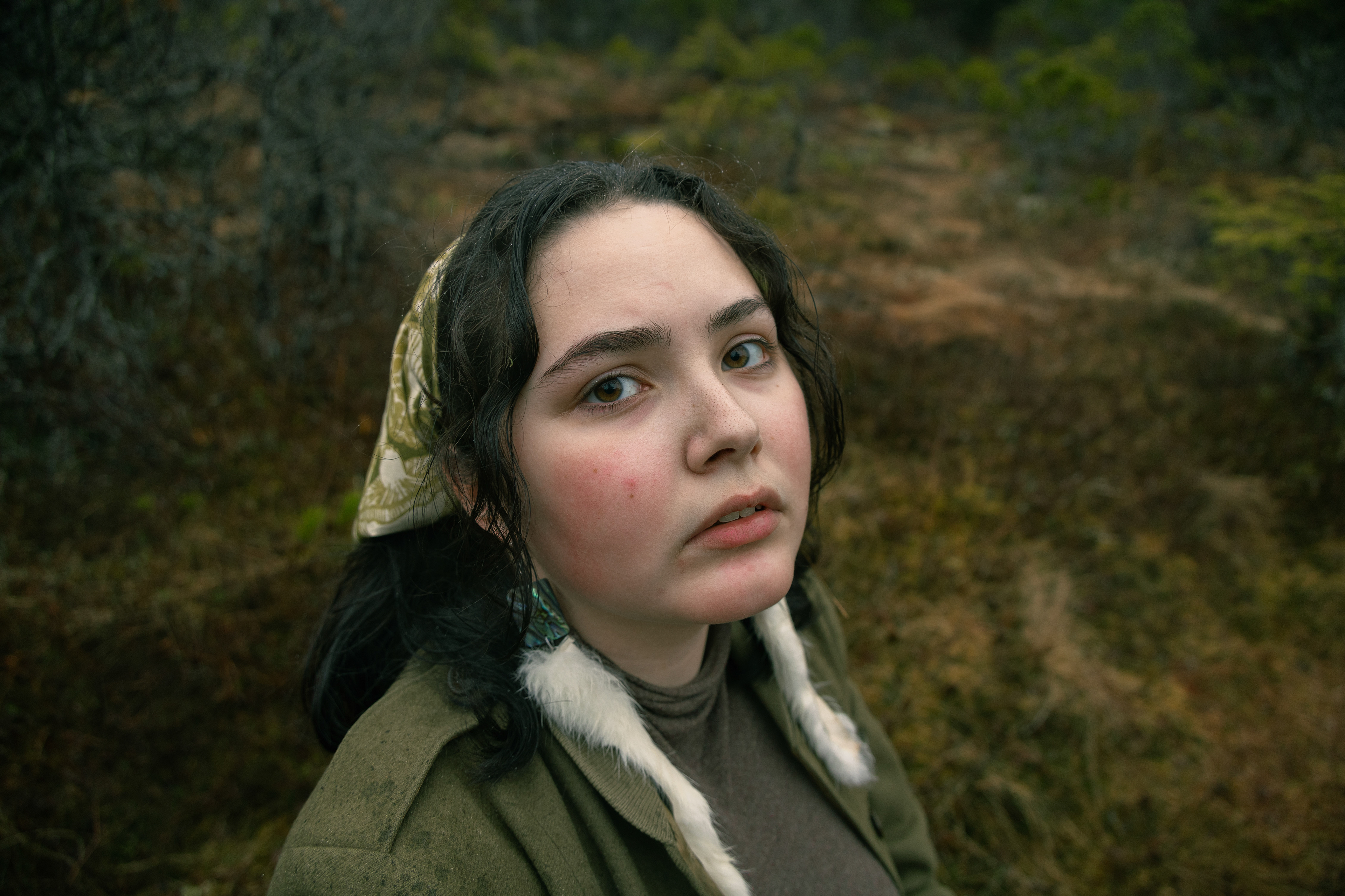 Self portrait of Muriel in the muskeg