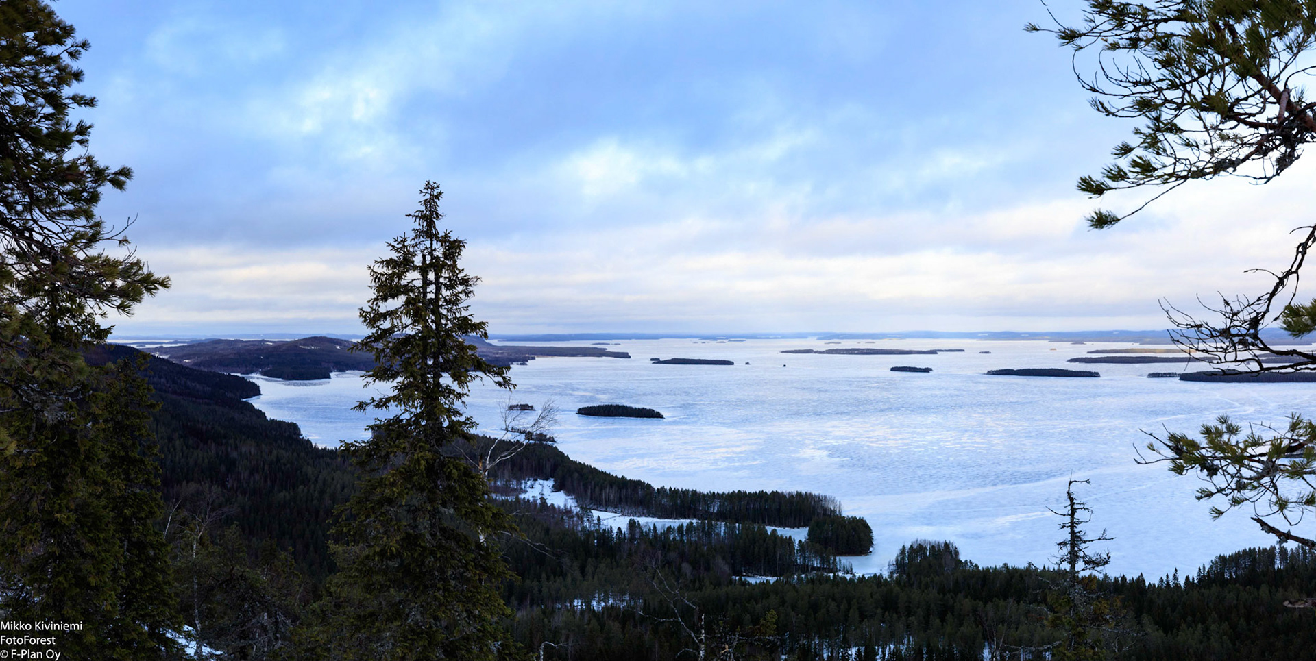 Näkymä Mäkrältä Pielisen Purjeselälle, 1199