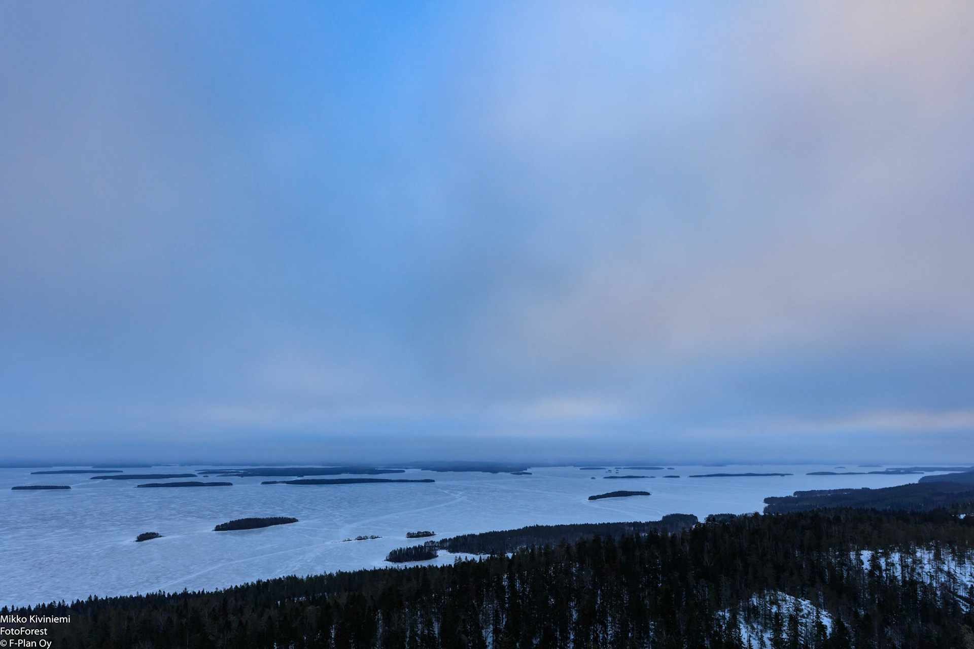 Näkymä Paha-Kolilta Pielisen Purjeselälle,1204