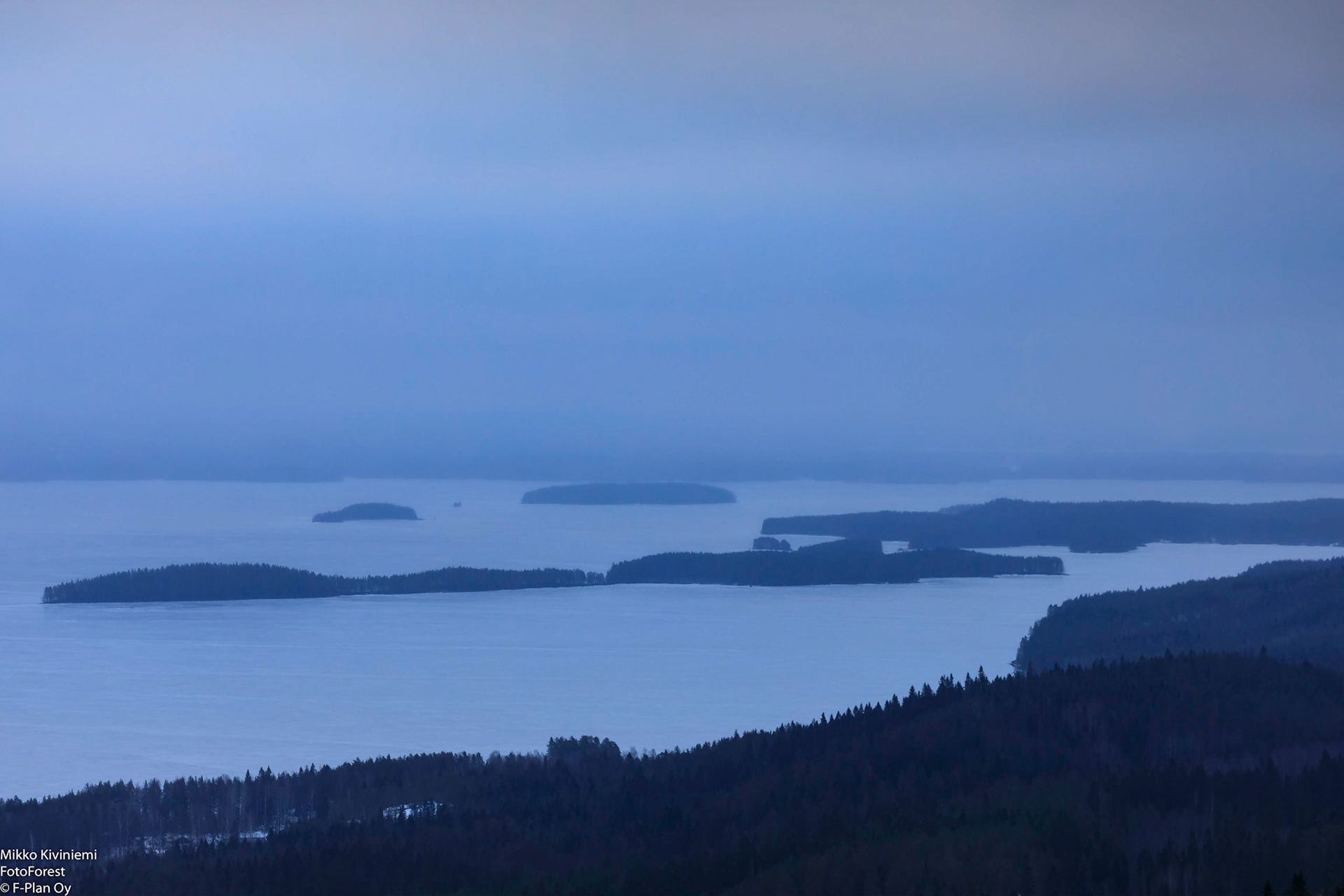 Näkymä Paha-Kolilta Pielisen Purjeselälle,1202
