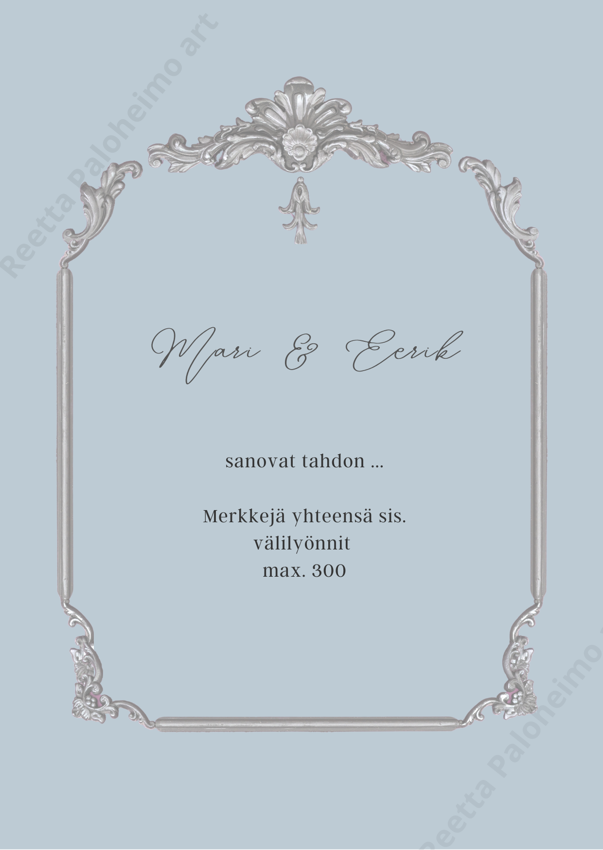 Kutsukortti, esimerkki 16