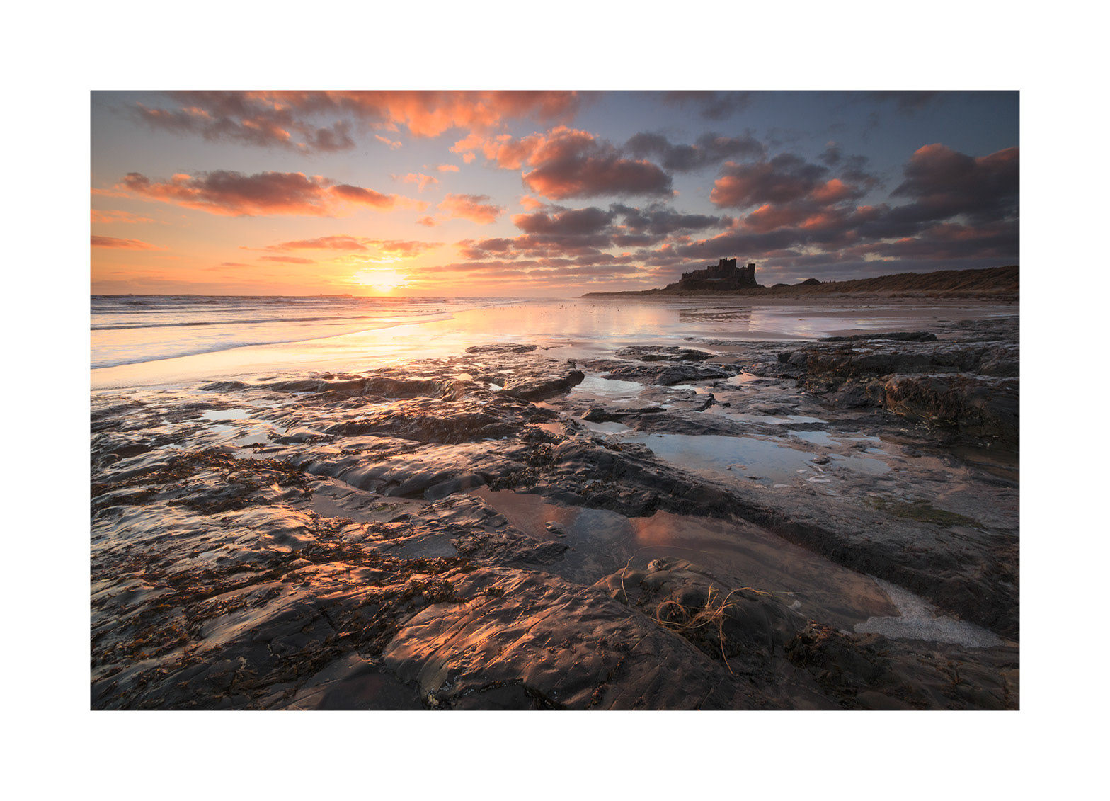 Golden Sunrise - Bamburgh Castle