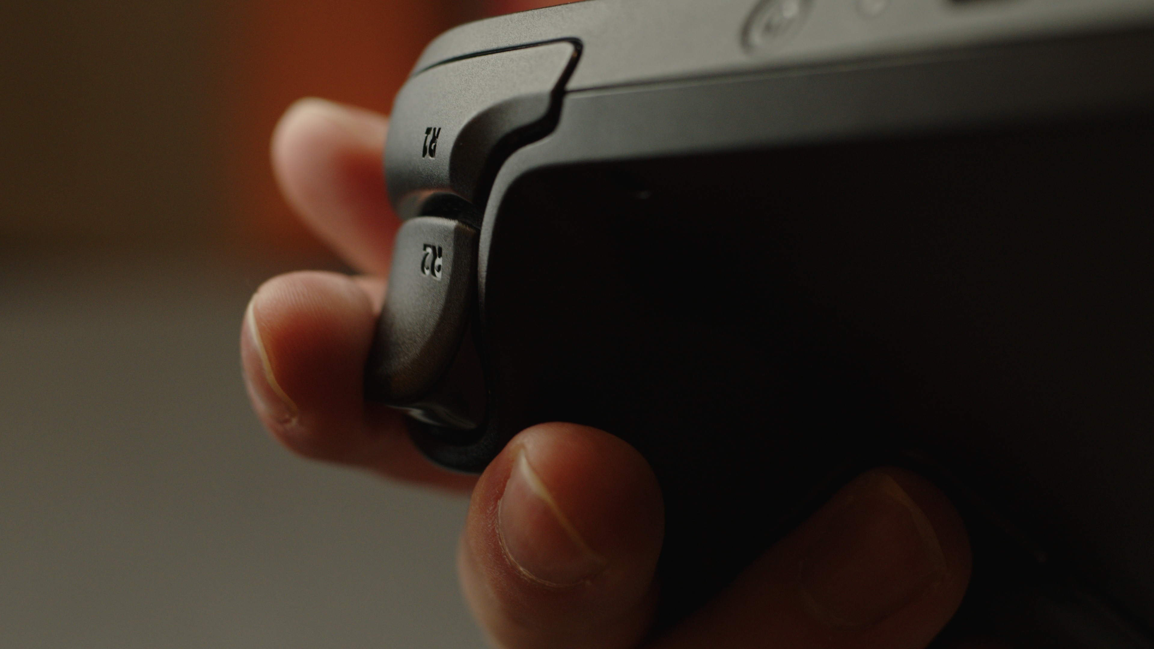Close-up of the Trigger buttons also used for the Steam Deck Hardware Overview bit