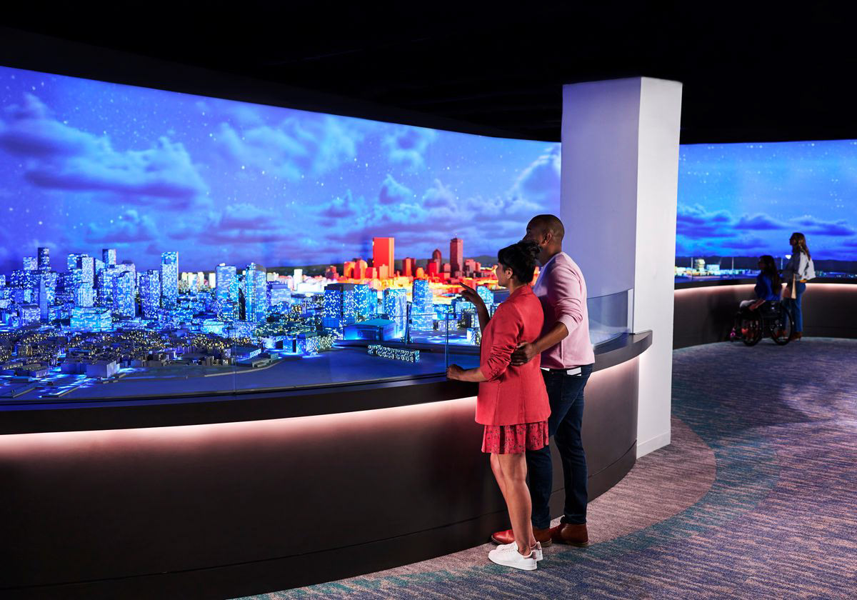 View Boston - Projection Mapped 3D Printed Model
