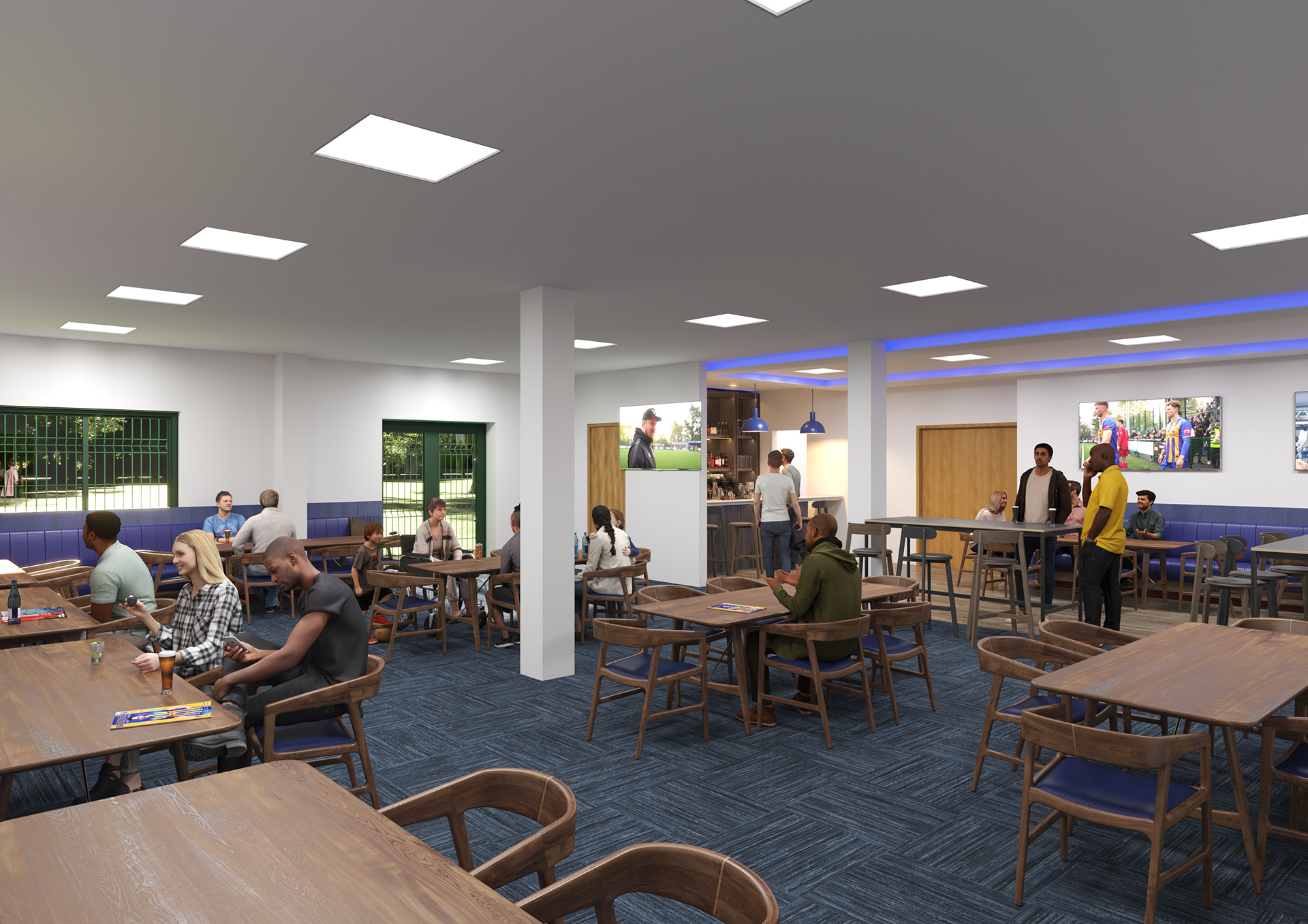 Conceptual clubhouse CGI