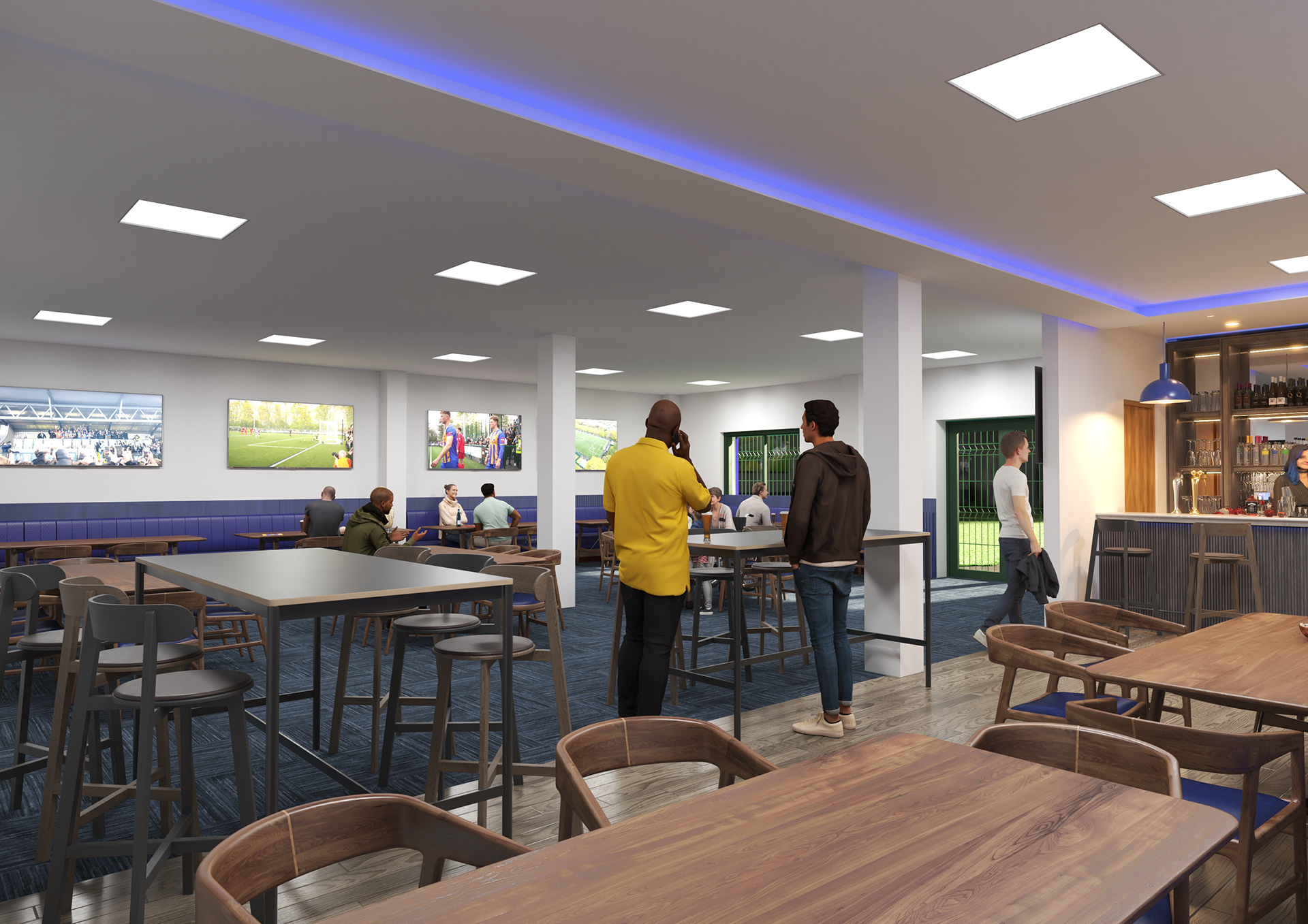 Conceptual clubhouse CGI