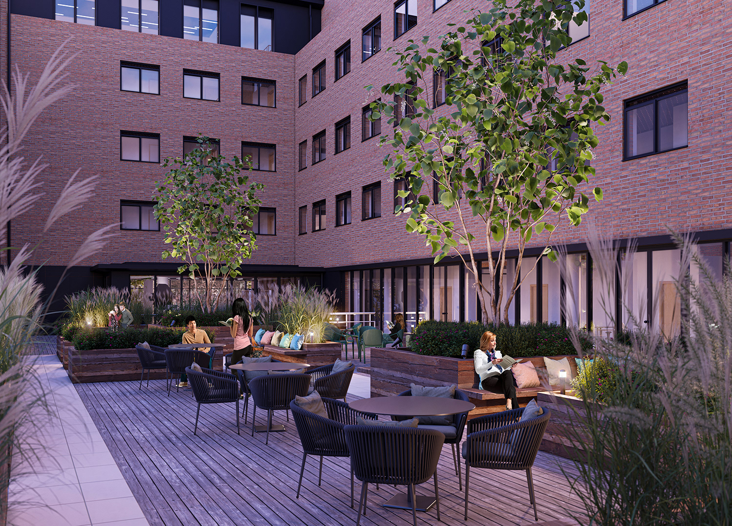 Courtyard Dusk