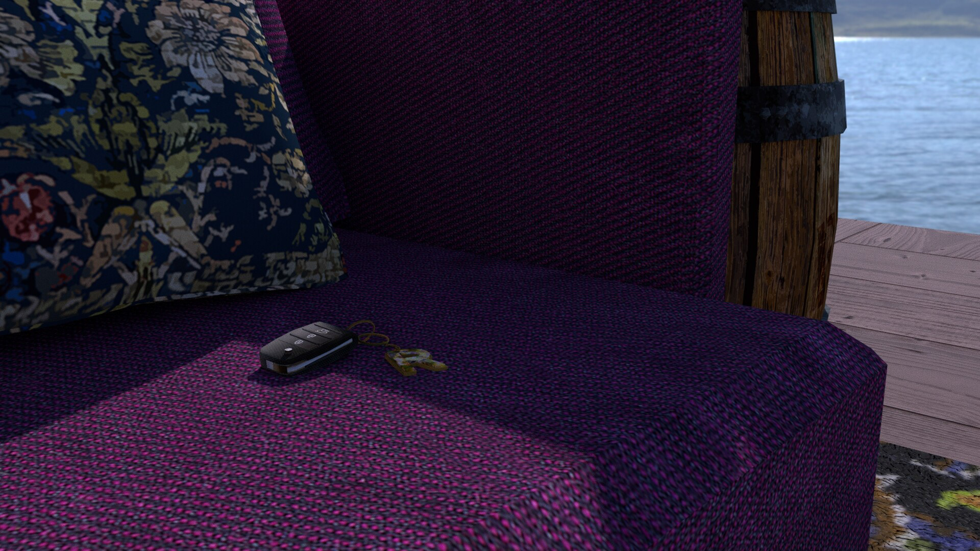 Hard-surface modeled in maya, base colour texture only created in adobe photoshop.