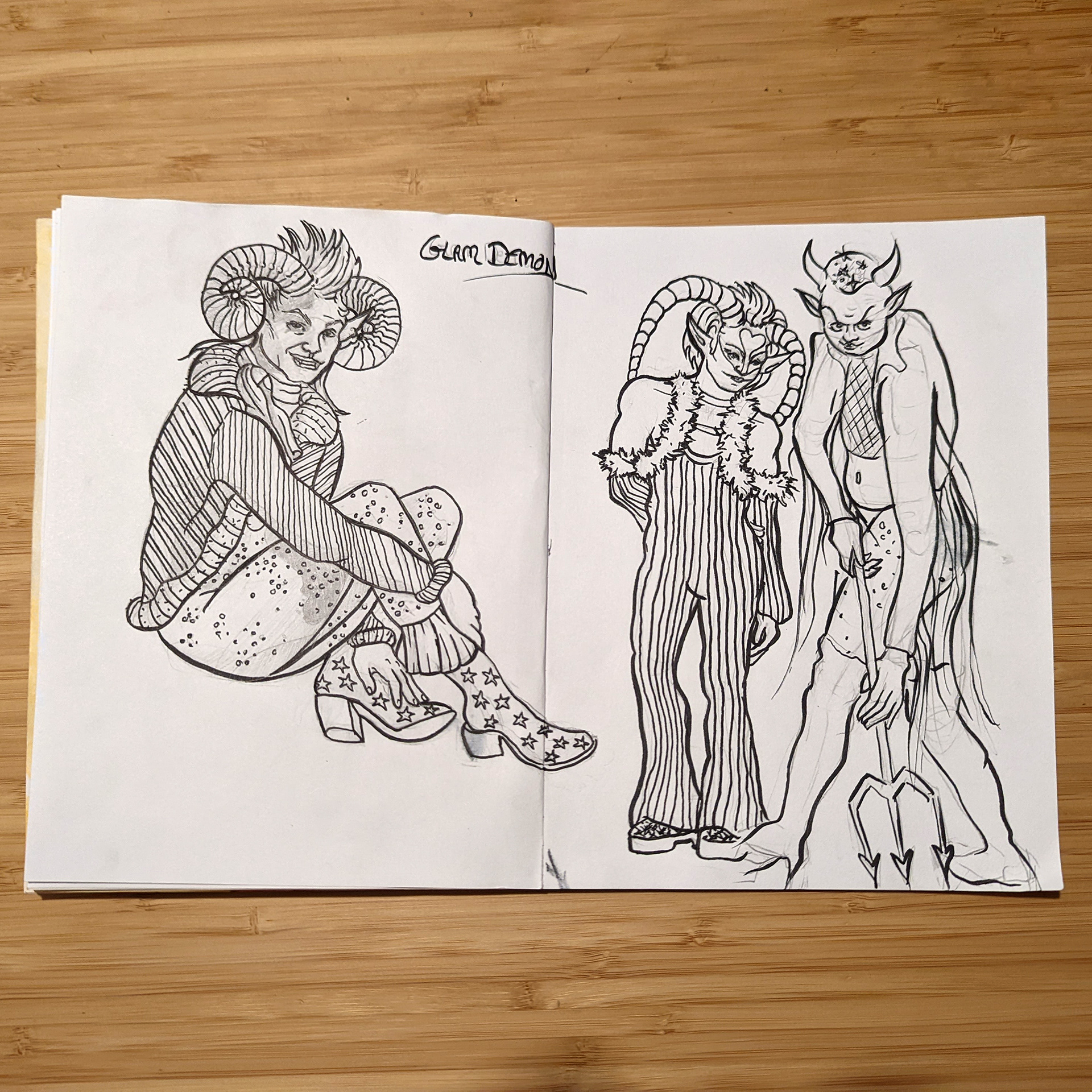 Glam Rock Demon Character Exploration