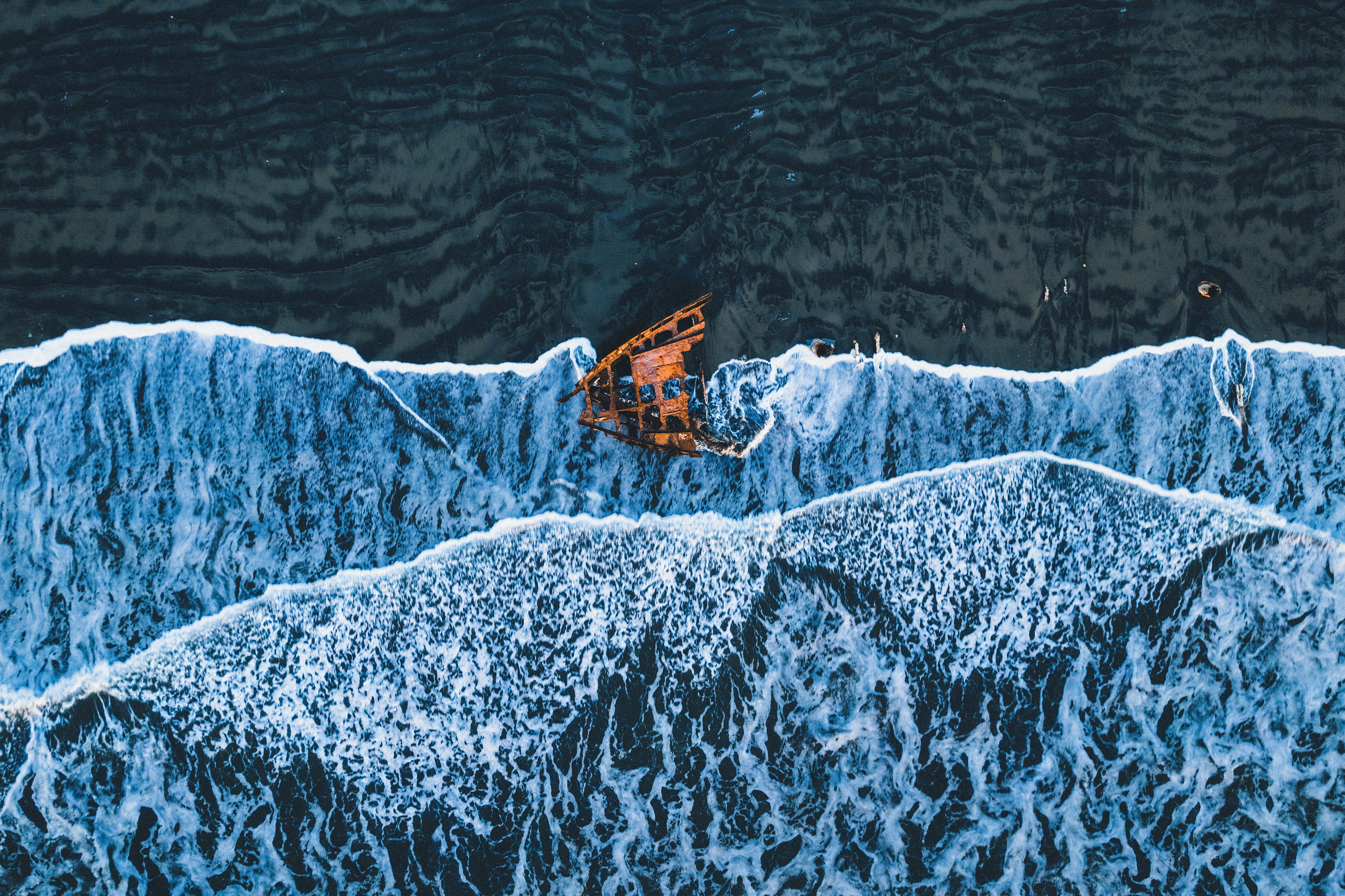Peter Iredale Aerial