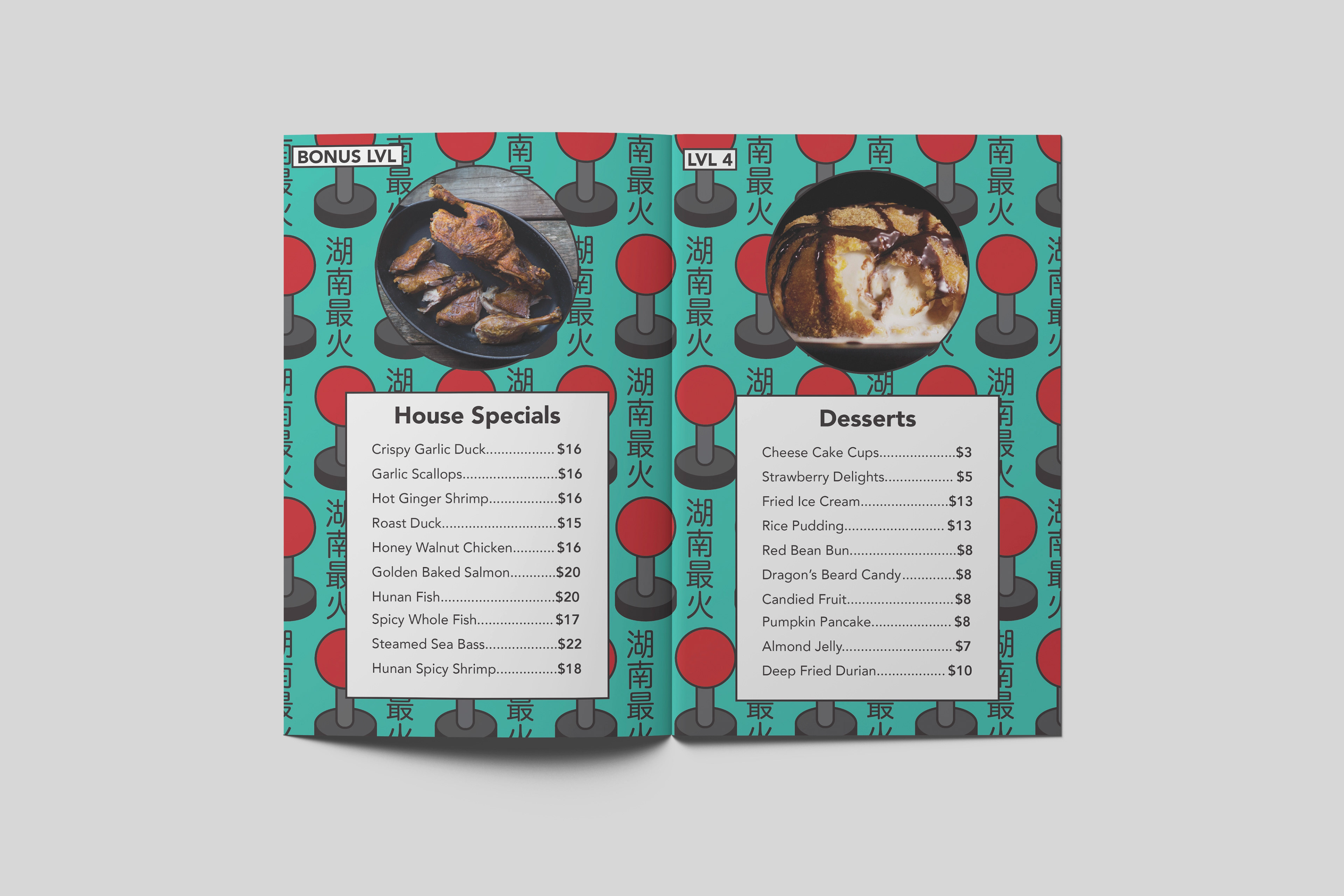 Menu Bonus LVL & LVL 4