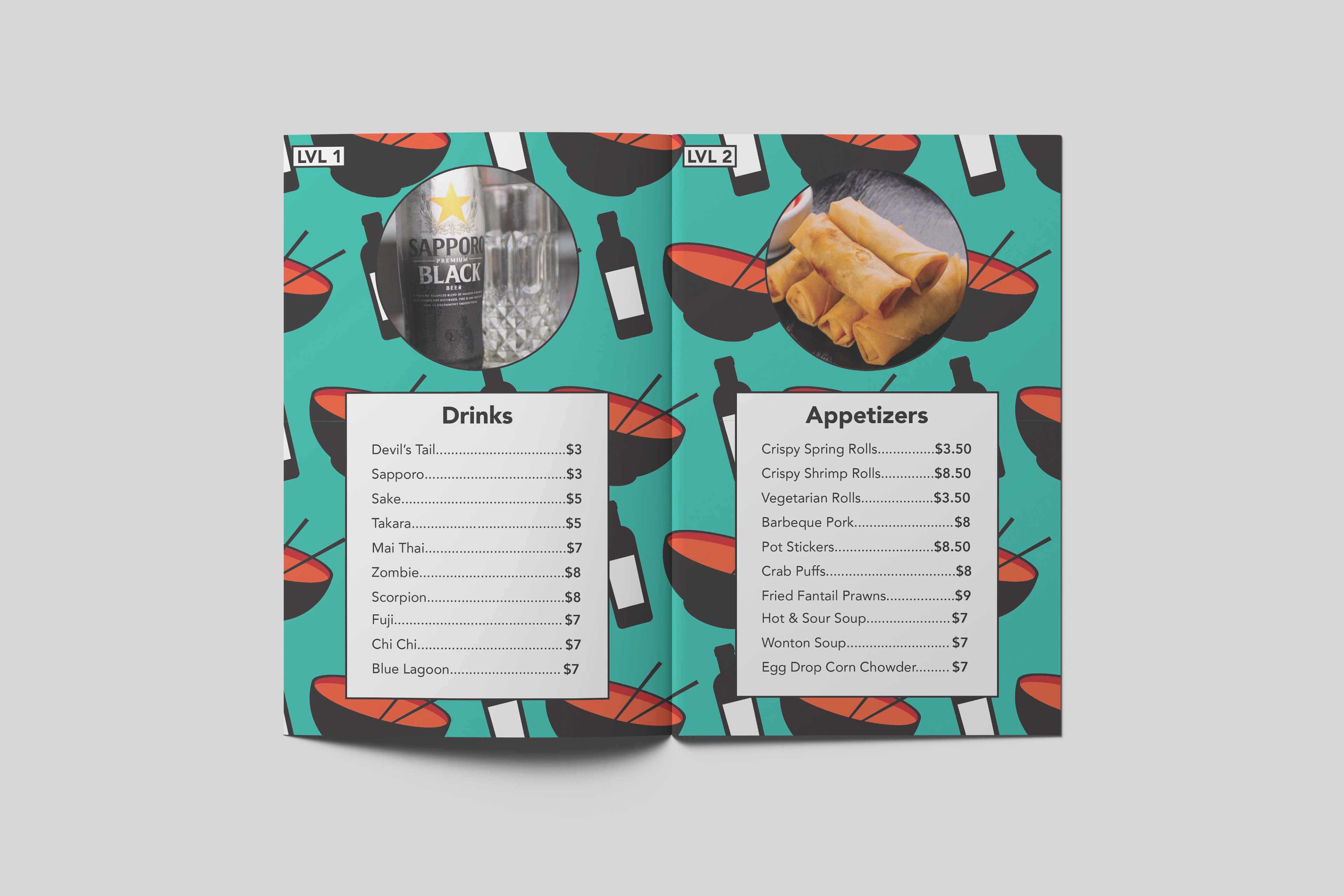 Menu LVL 1 & 2