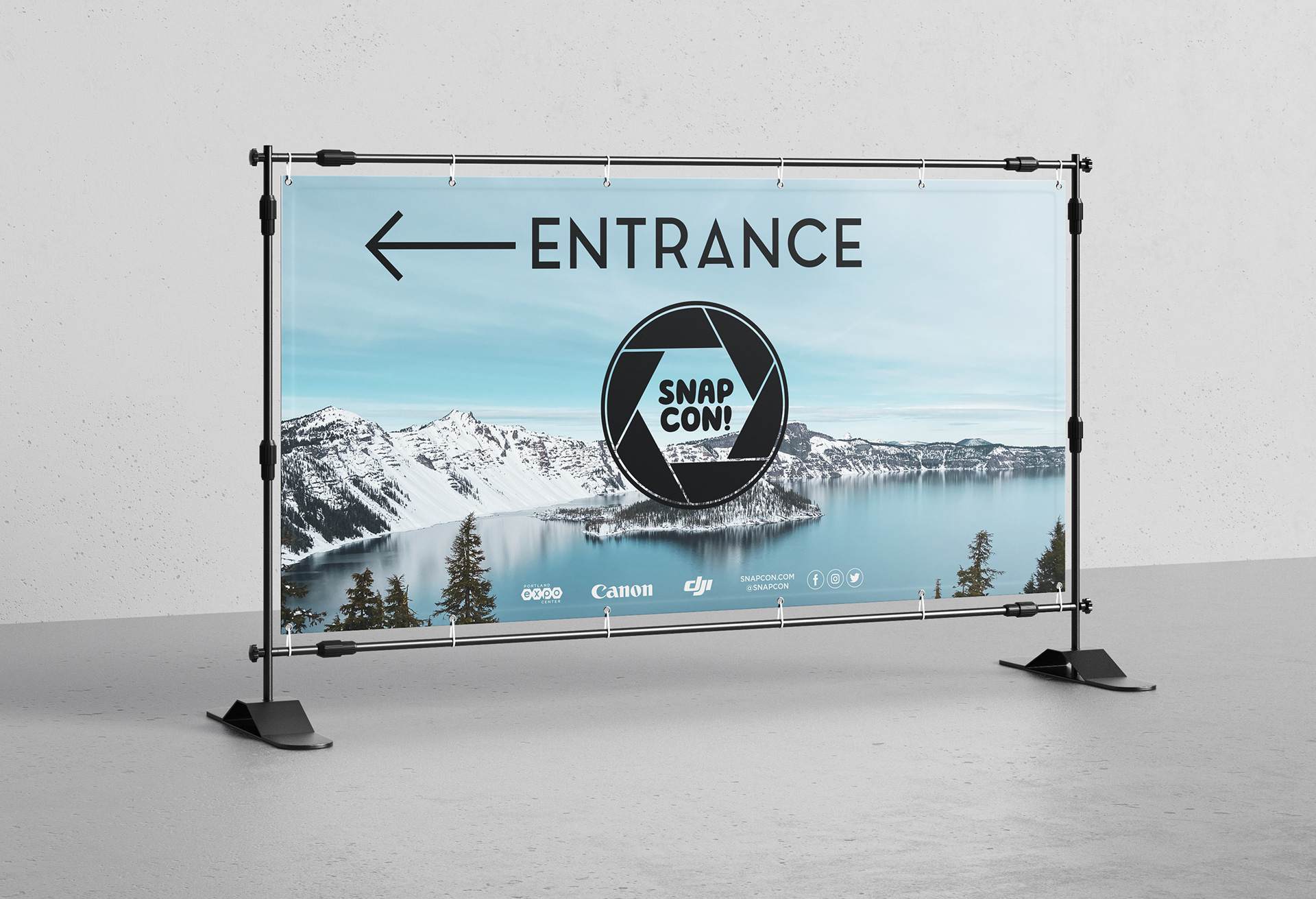 Entrance banner