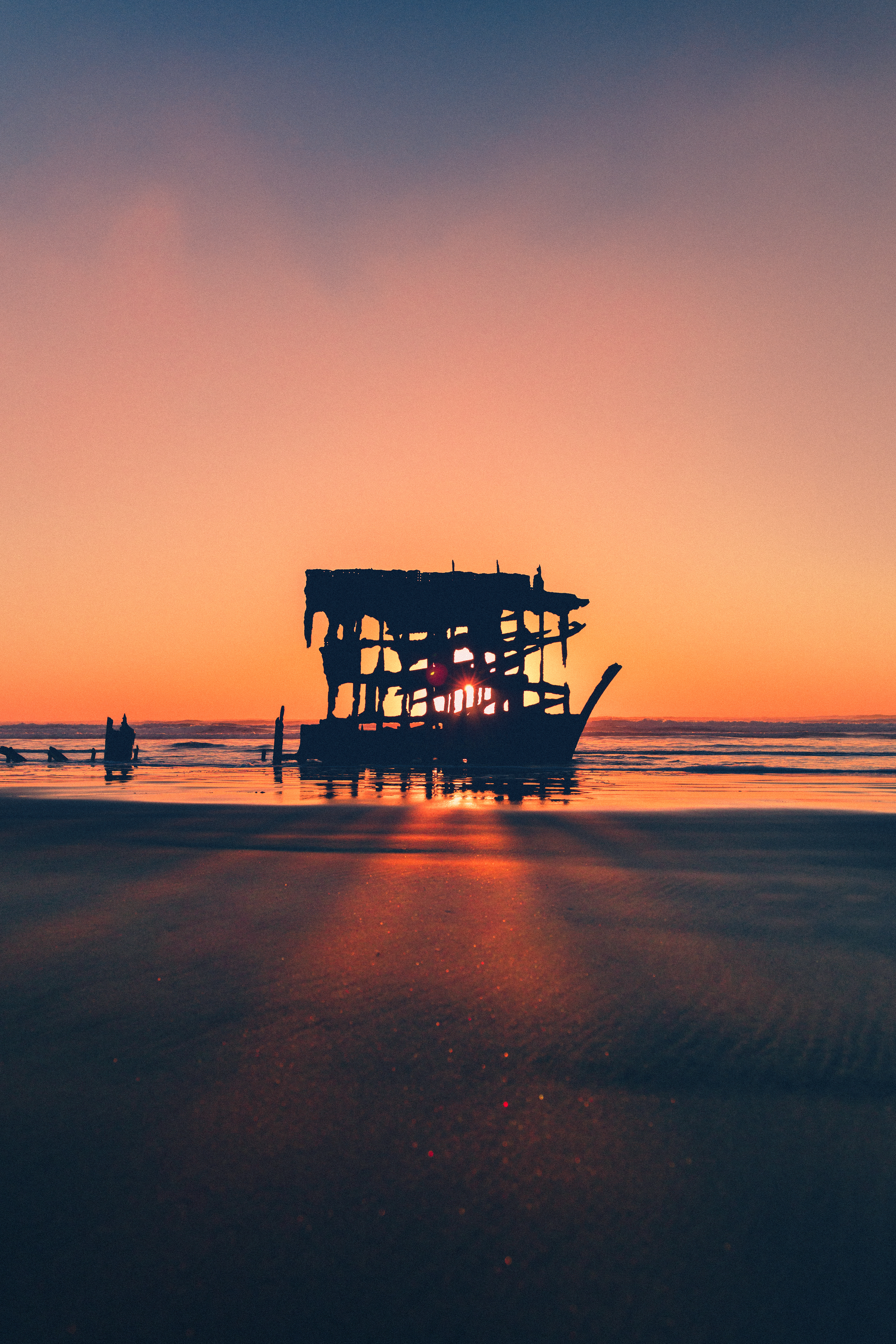 Peter Iredale Sunset