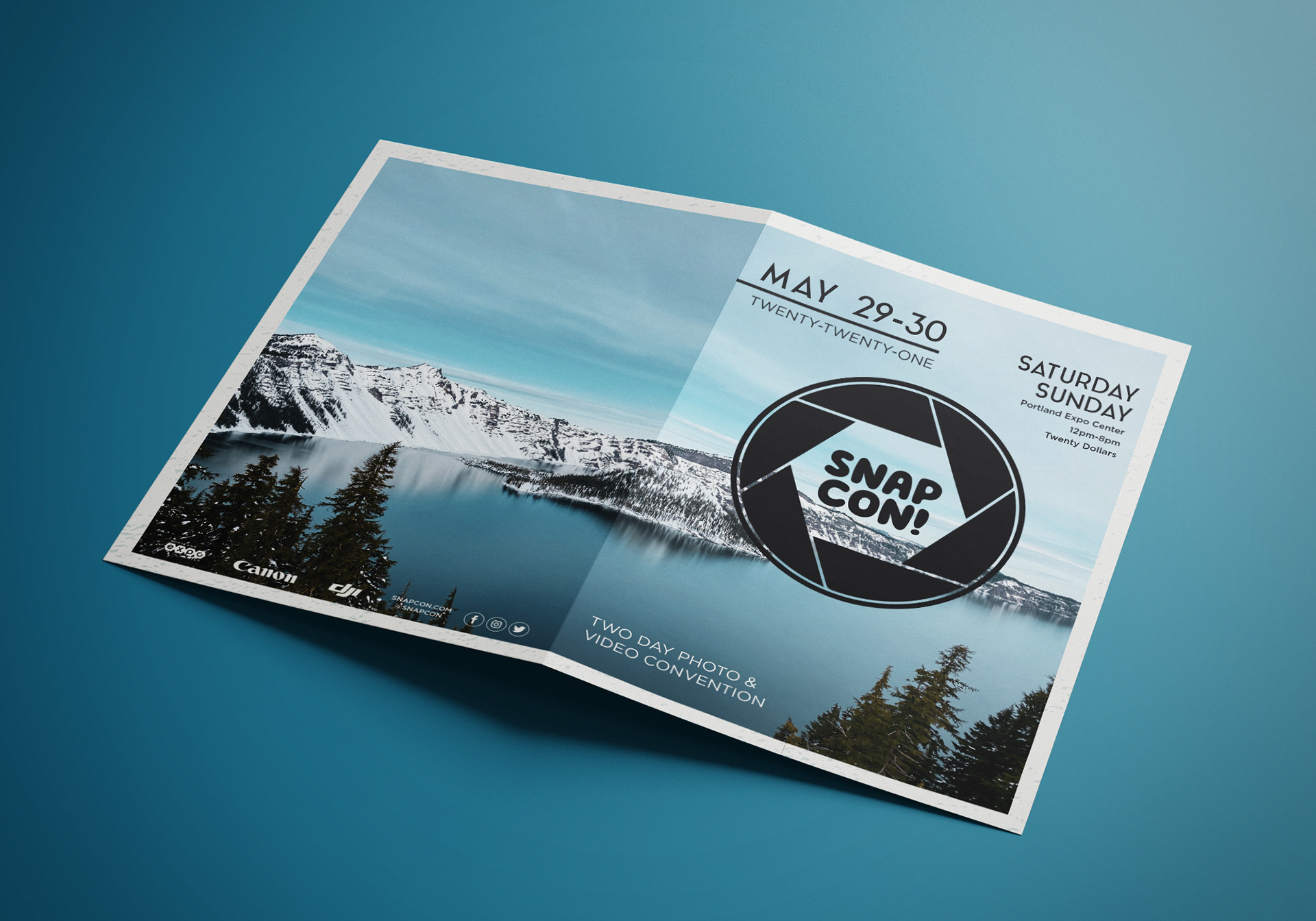 Brochure front and back