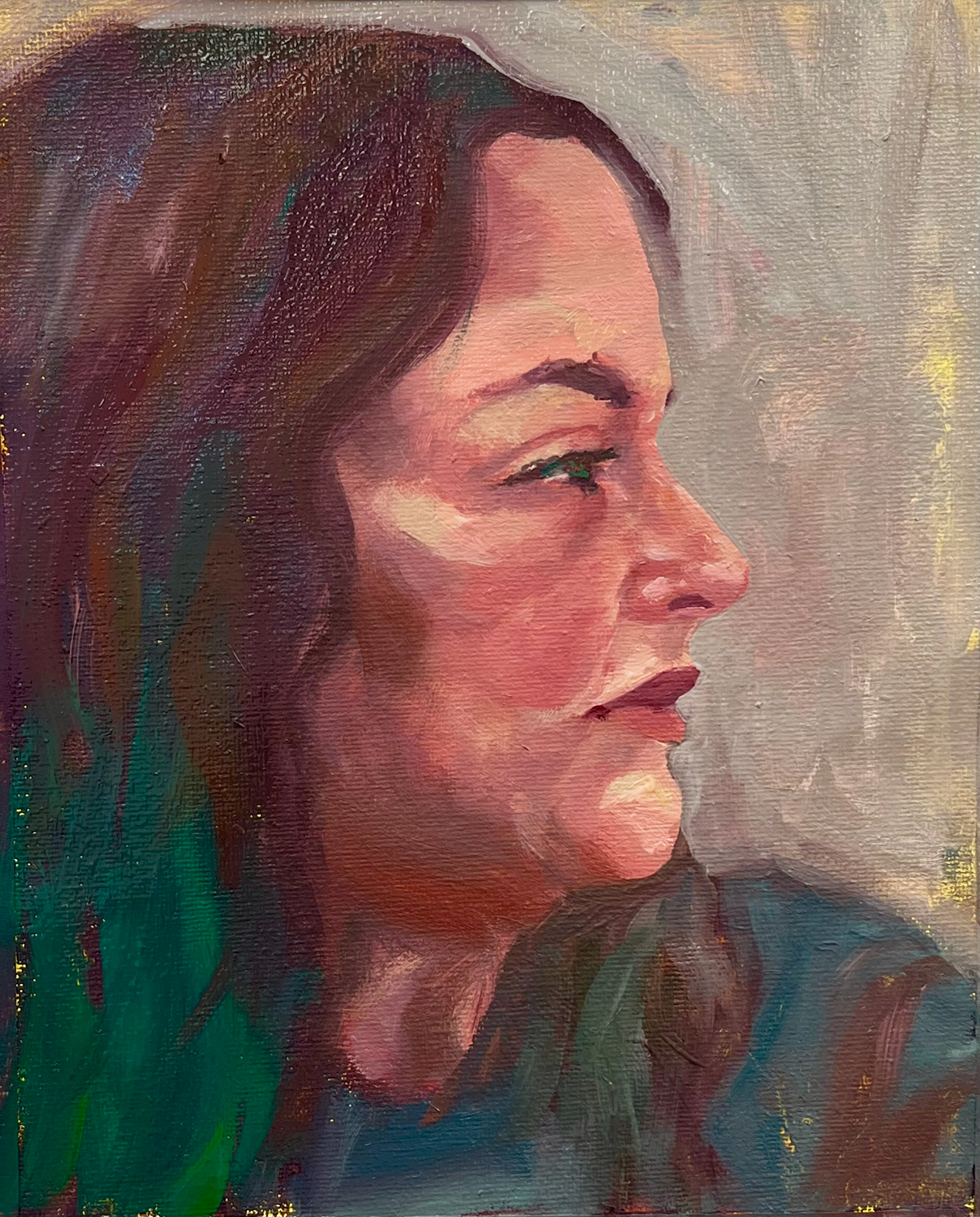 "Juno," 8x10 inches, oil on paper. Madelaine Mae Dack. 2024.