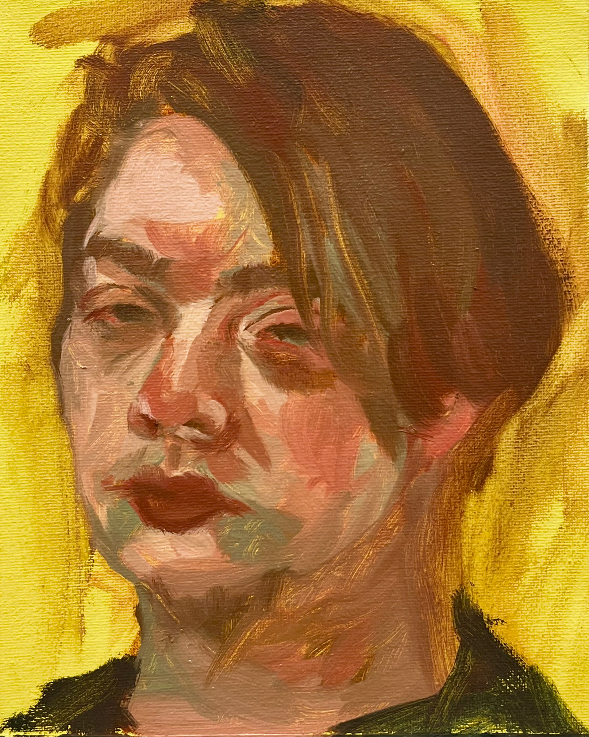 "Lucas," 8x10 inches, oil on paper. Madelaine Mae Dack. 2024.