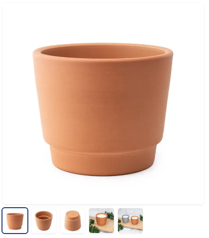 Natural Terracotta: On White