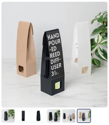 Small Black Reed Diffuser Box: Group Shot