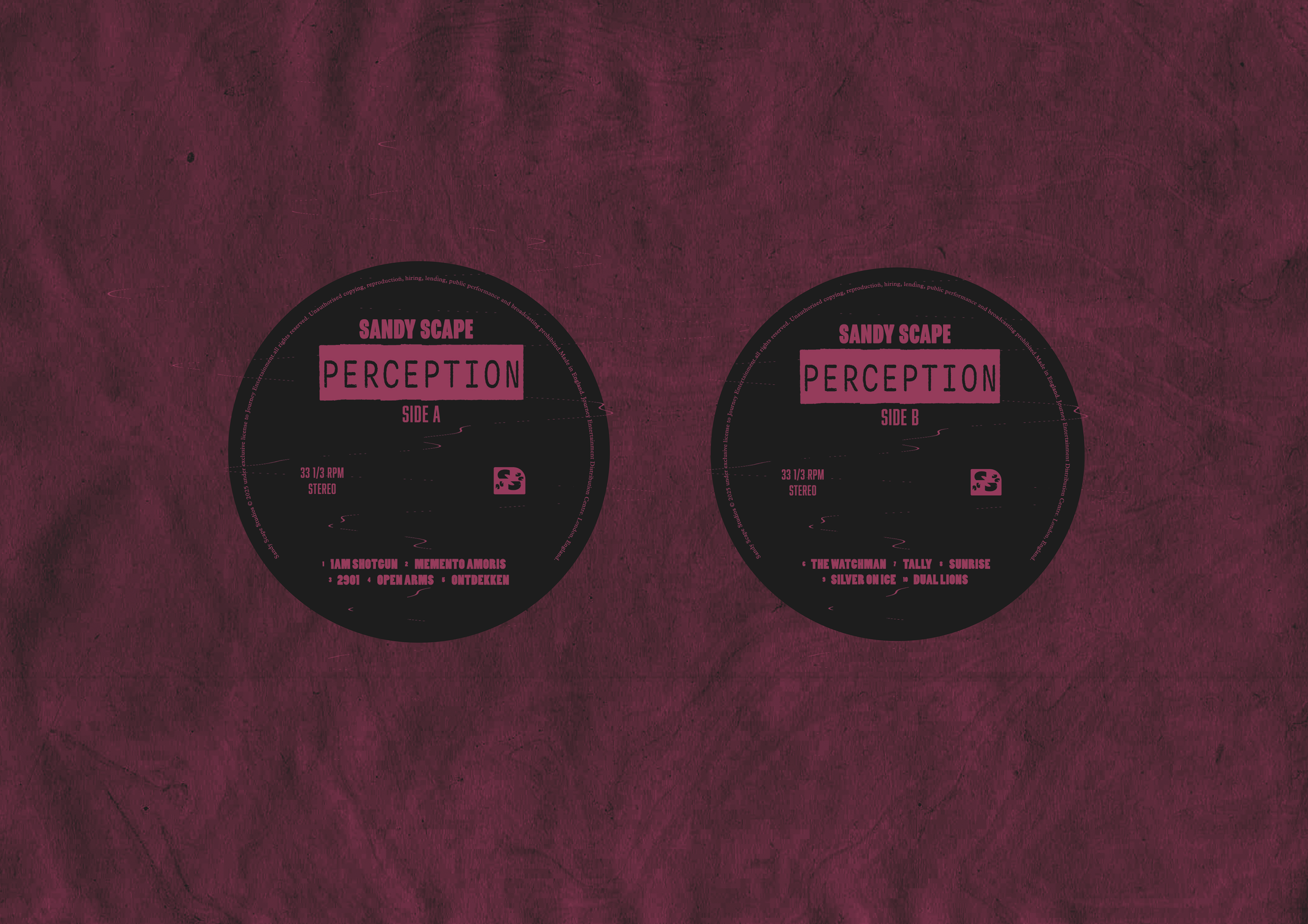 Perception Vinyl Stickers Side A+B