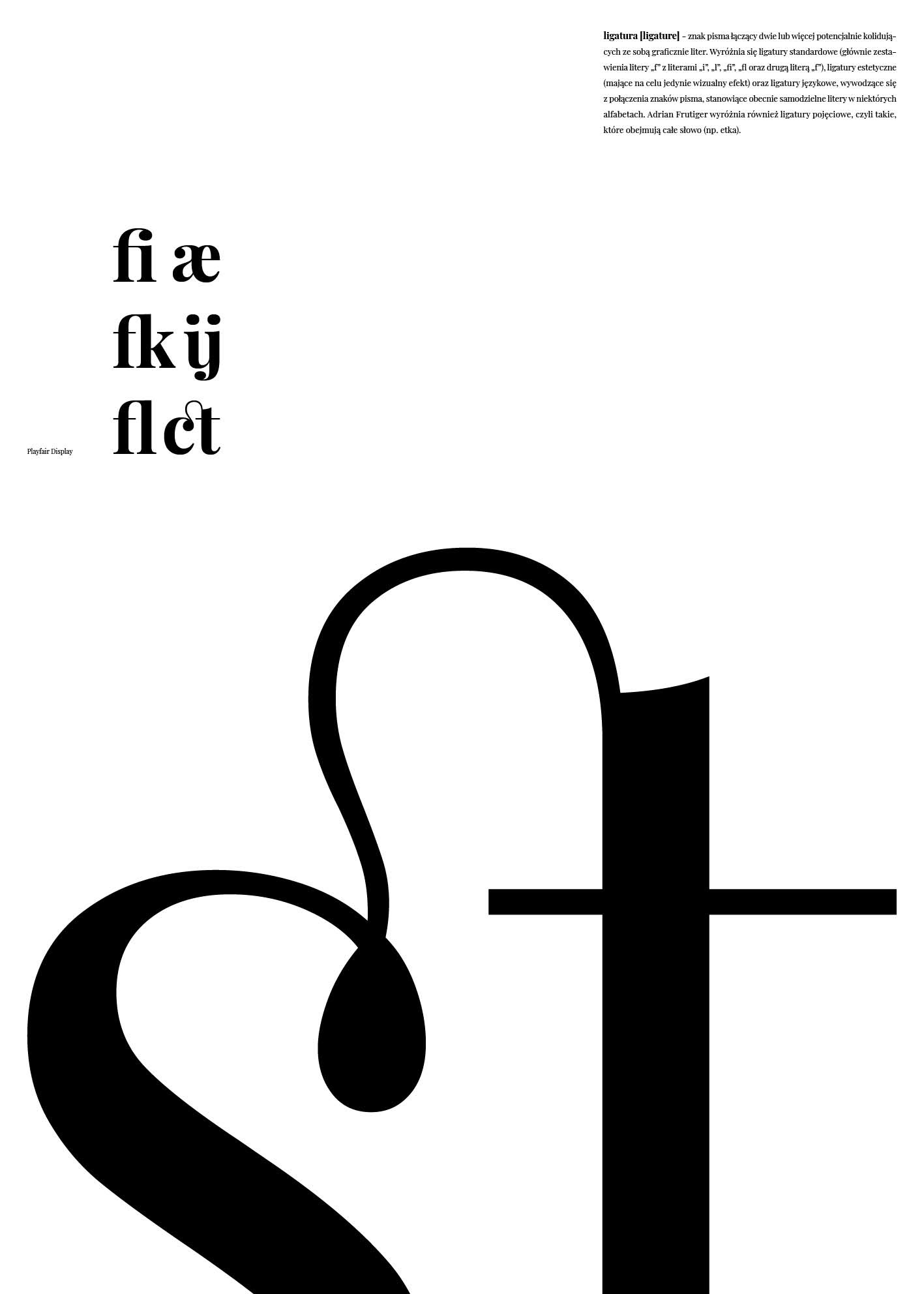 Typograficzna Tablica Informacyjna - Ligatura