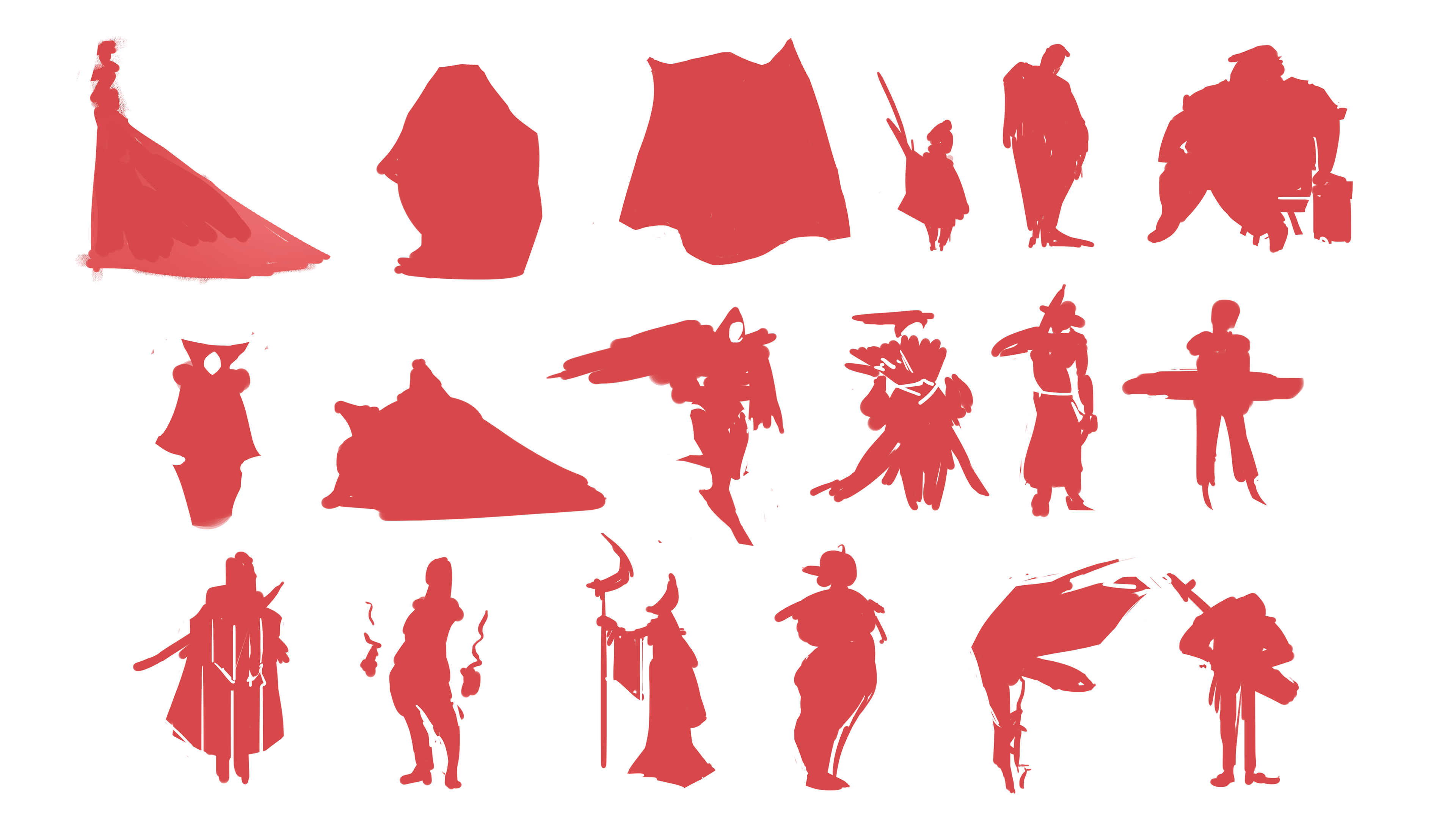 Step 1 - silhouettes