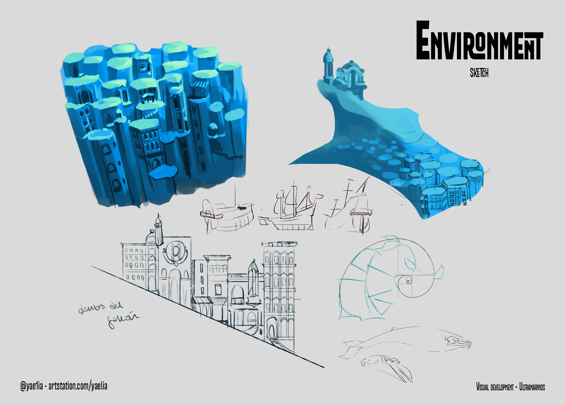 Merging the architecture of Havana with that of other dense cities and that of basalt formations.
