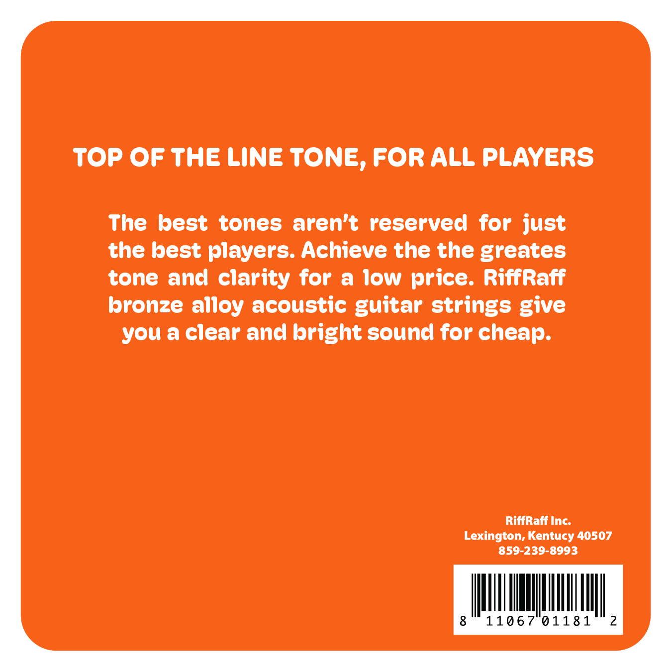Acoustic Guitar Strings Back